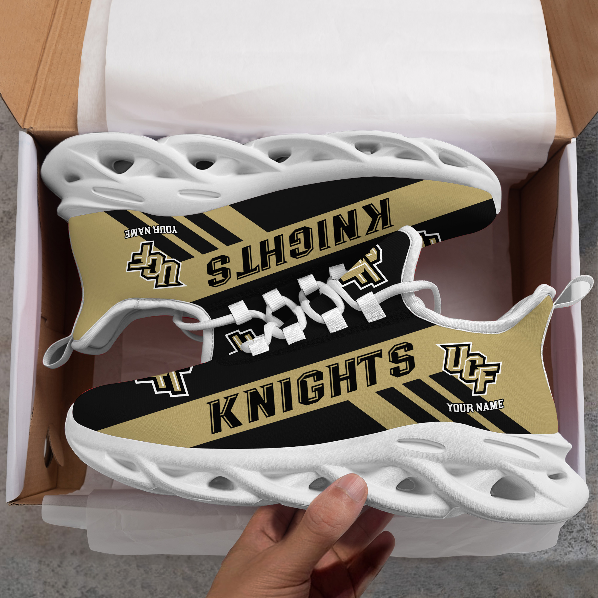UCF Knights Custom Name PERSONALIZED MAX SOUL SHOES DS004 - Famjoys UCF Knights Custom Name PERSONALIZED MAX SOUL SHOES DS004 - Famjoys