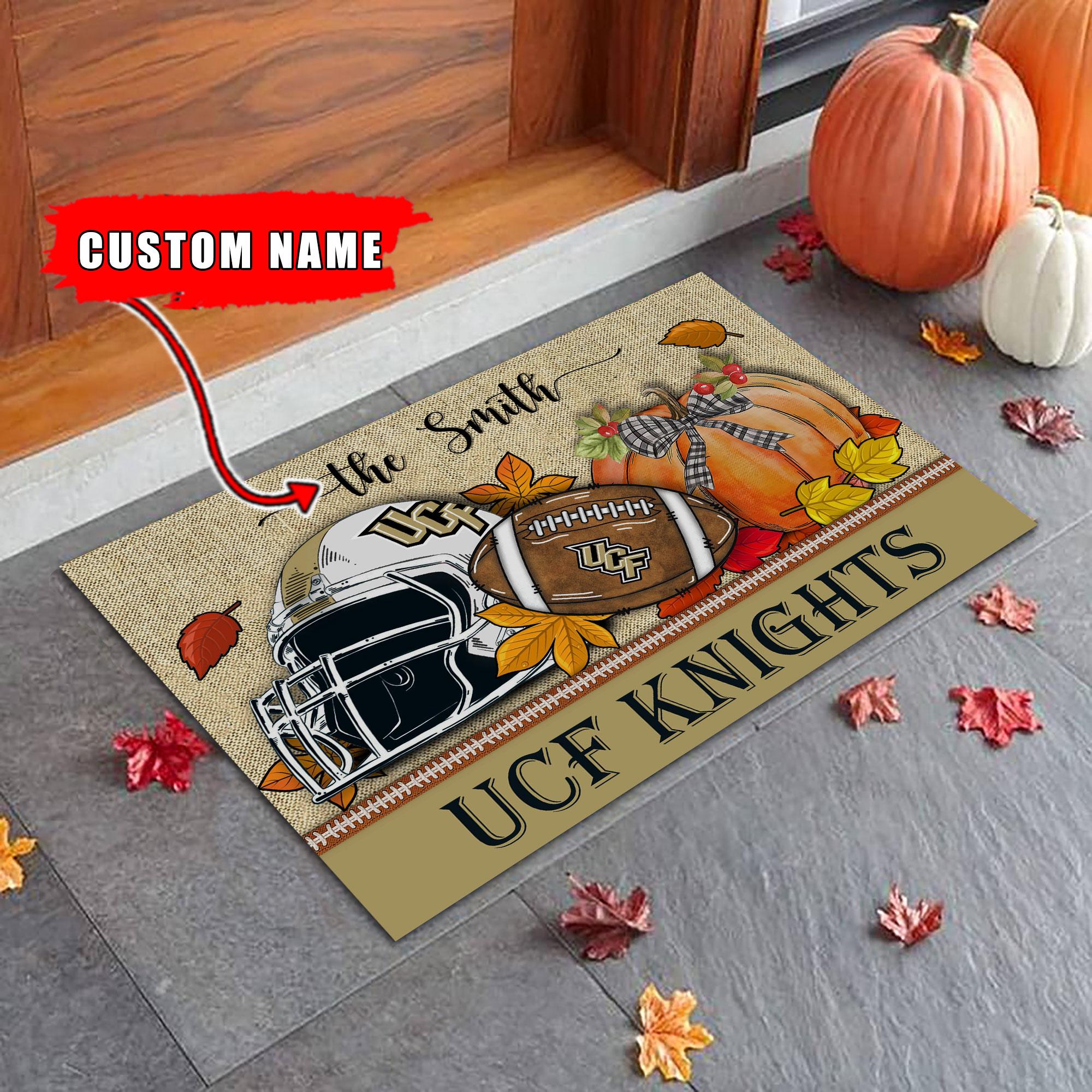 UCF Knights Fall Football Doormat - Famjoys UCF Knights Fall Football Doormat - Famjoys