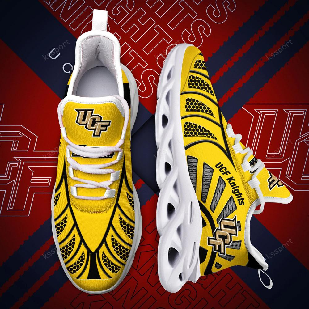 Ucf Knights Max Soul Clunky, Black And White Running Shoes - Famjoys Ucf Knights Max Soul Clunky, Black And White Running Shoes - Famjoys