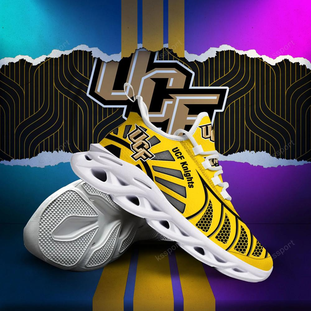 Ucf Knights Max Soul Clunky, Black And White Running Shoes - Famjoys Ucf Knights Max Soul Clunky, Black And White Running Shoes - Famjoys