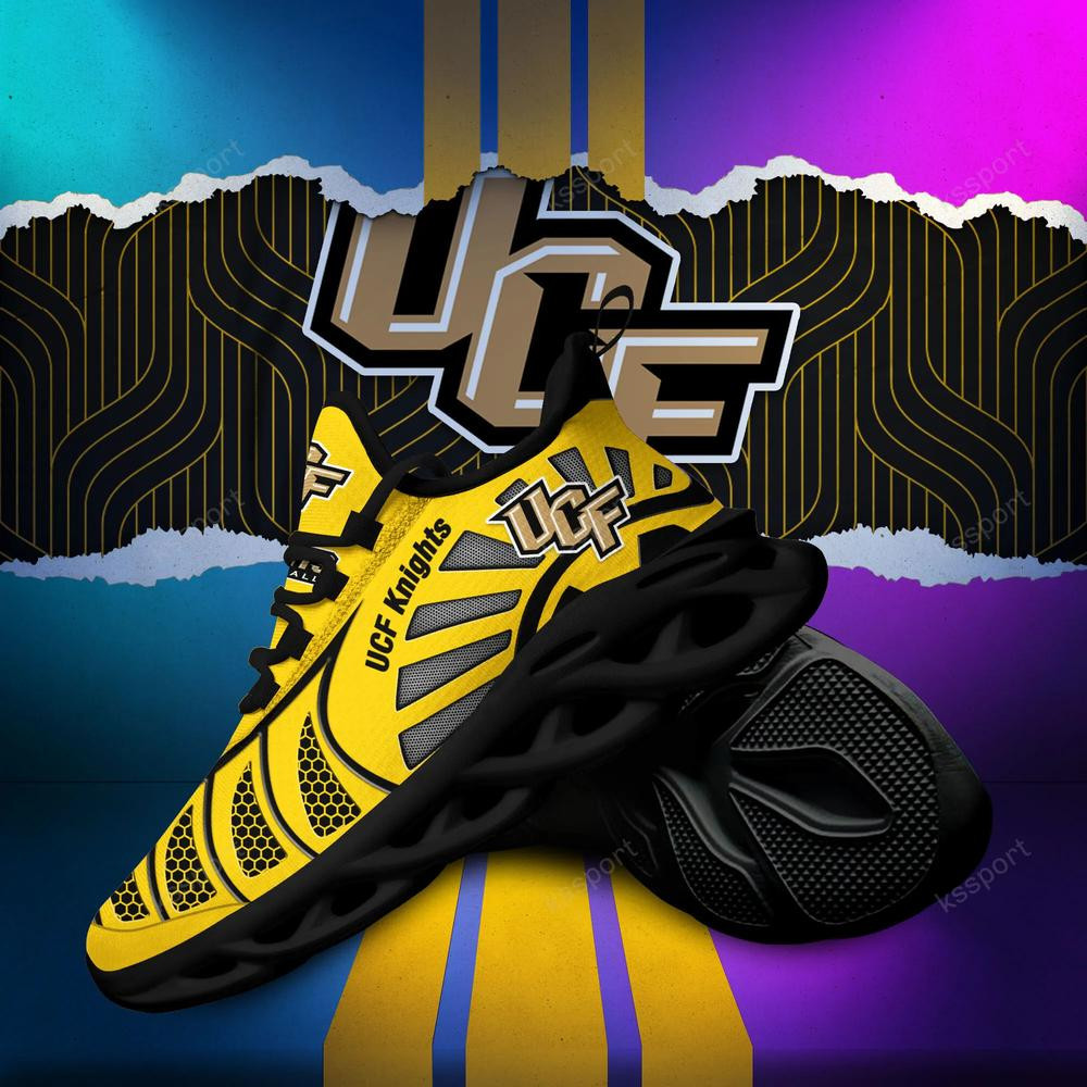 Ucf Knights Max Soul Clunky, Black And White Running Shoes - Famjoys Ucf Knights Max Soul Clunky, Black And White Running Shoes - Famjoys