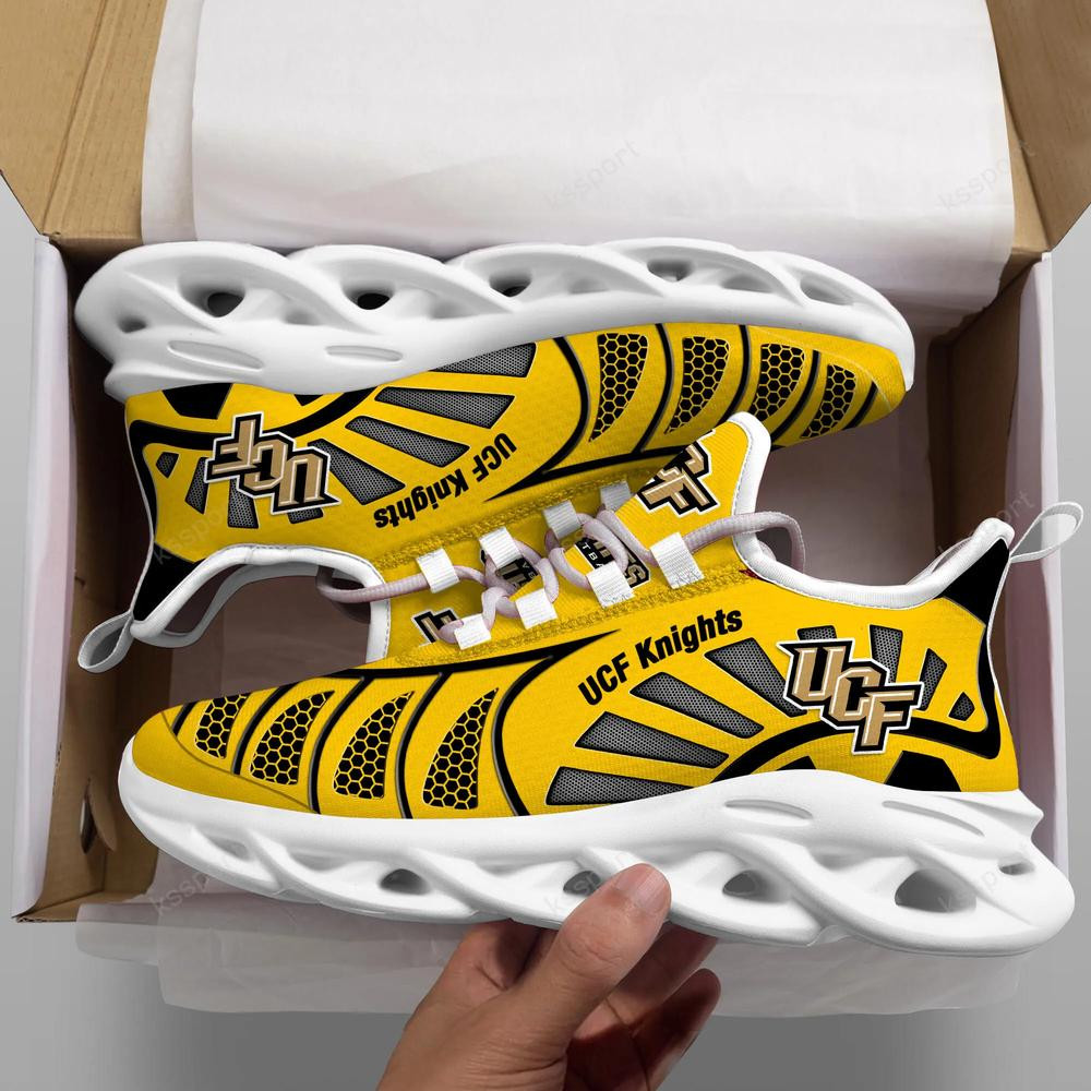 Ucf Knights Max Soul Clunky, Black And White Running Shoes - Famjoys Ucf Knights Max Soul Clunky, Black And White Running Shoes - Famjoys