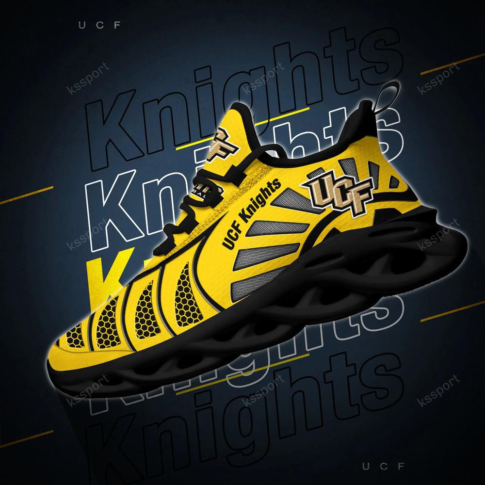 Ucf Knights Max Soul Clunky, Black And White Running Shoes - Famjoys Ucf Knights Max Soul Clunky, Black And White Running Shoes - Famjoys