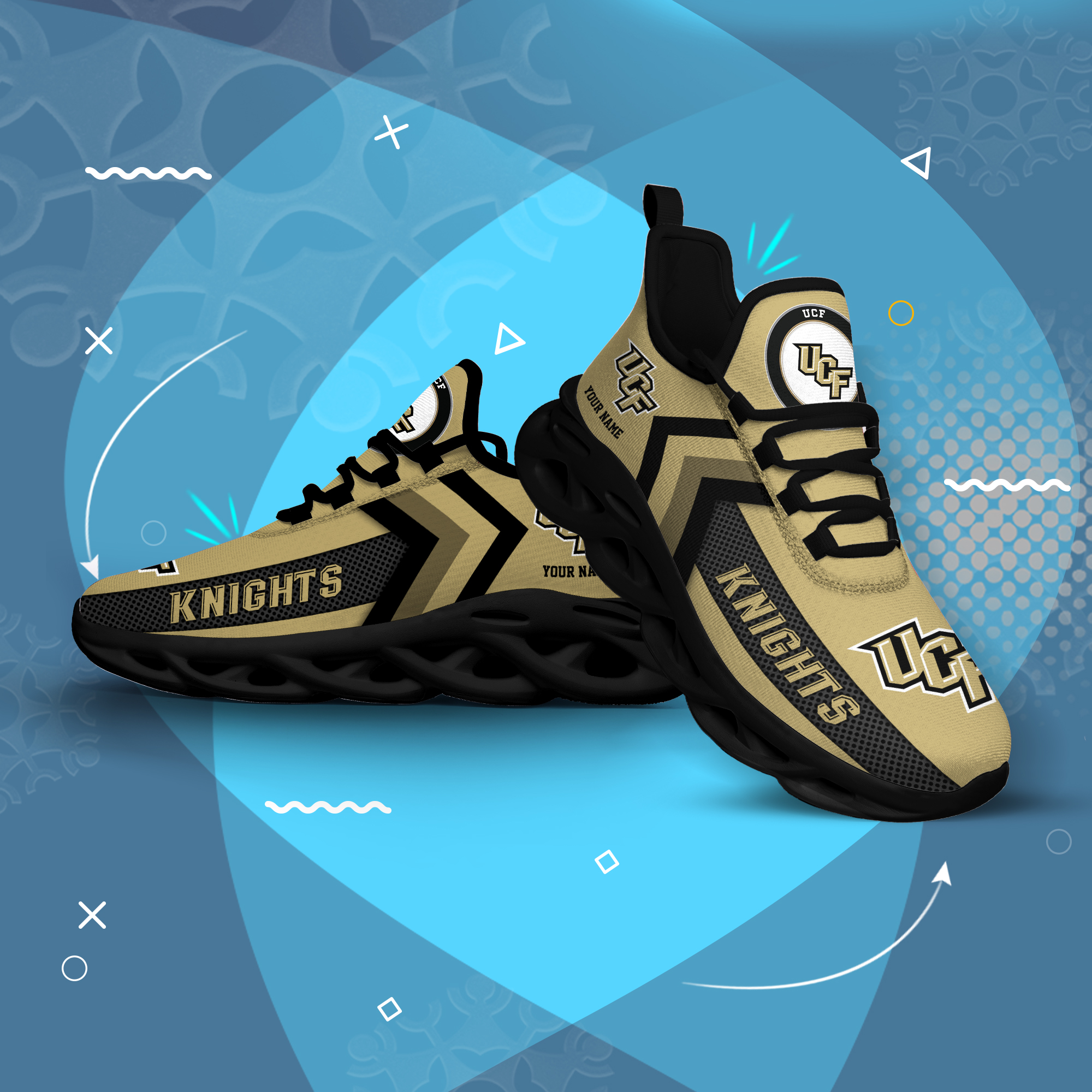 UCF Knights Personalized Custom Name Max Soul Shoes DS003 - Famjoys UCF Knights Personalized Custom Name Max Soul Shoes DS003 - Famjoys
