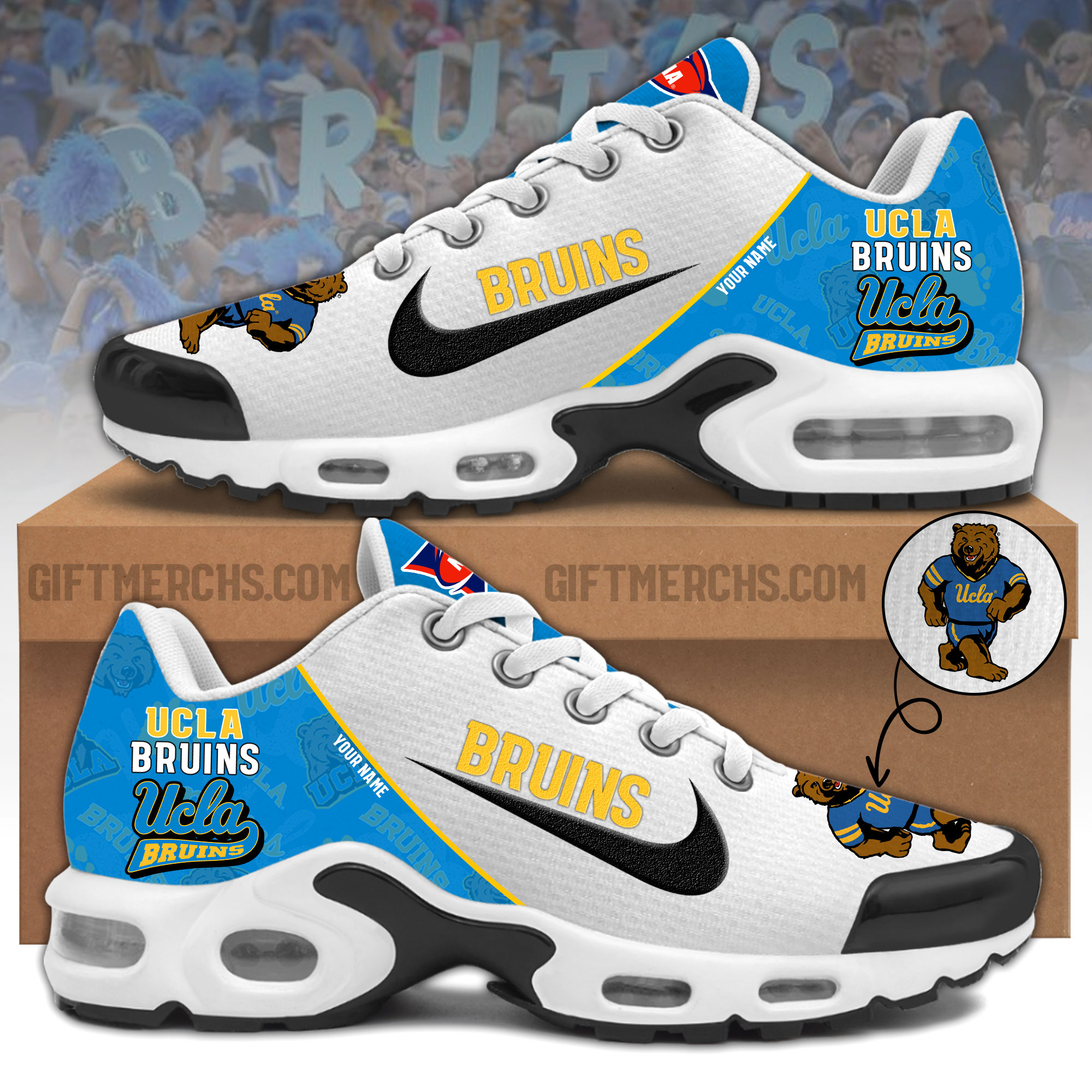 UCLA Bruins Personalized Shoes - Famjoys UCLA Bruins Personalized Shoes - Famjoys