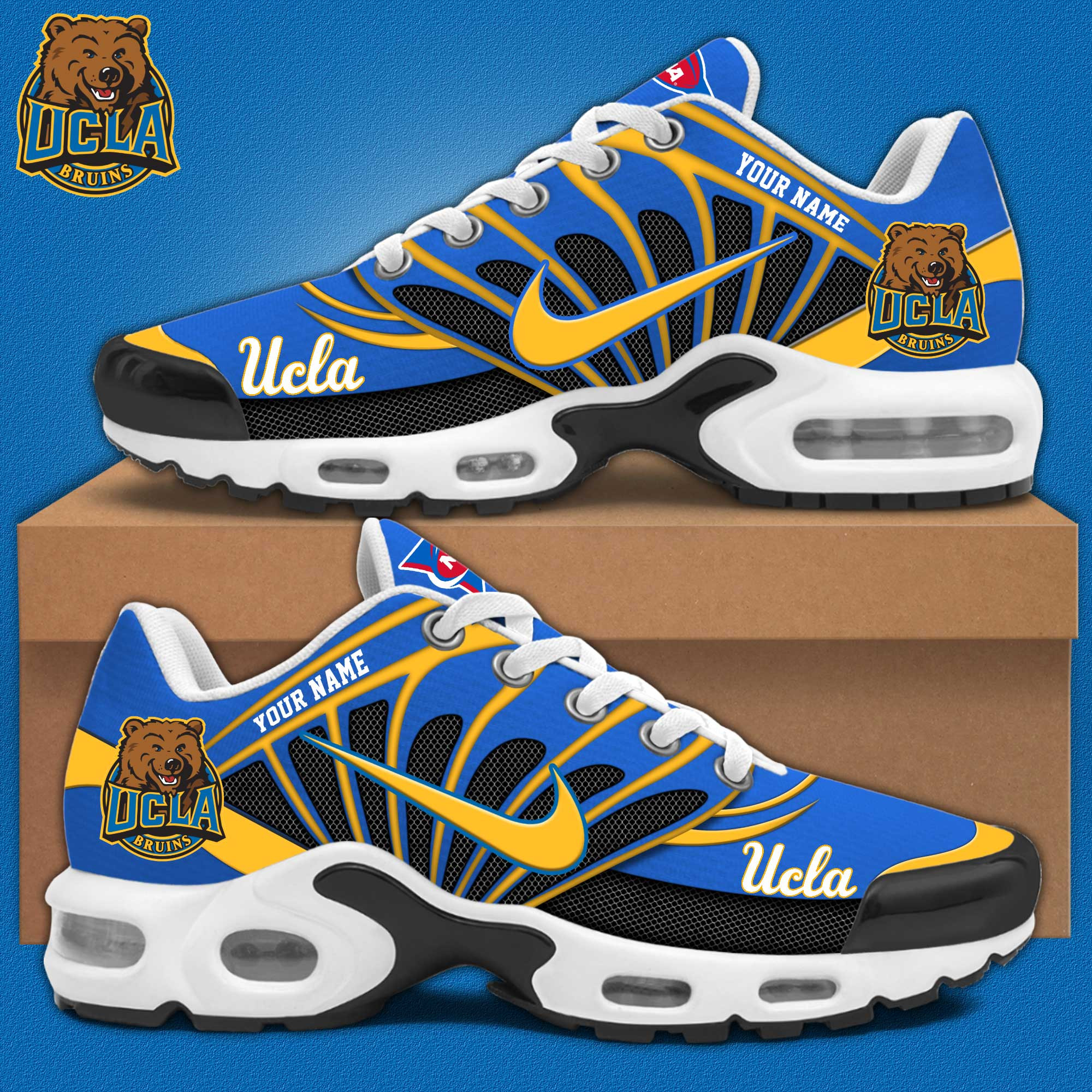 UCLA Bruins Personalized Shoes S516508 - Famjoys UCLA Bruins Personalized Shoes S516508 - Famjoys