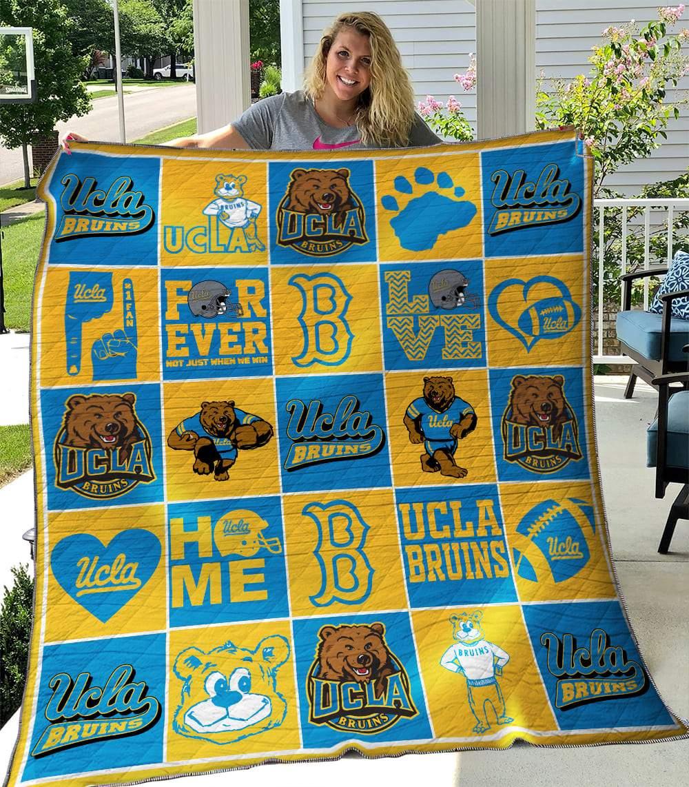 Ucla Bruins Quilt Blanket - Famjoys Ucla Bruins Quilt Blanket - Famjoys