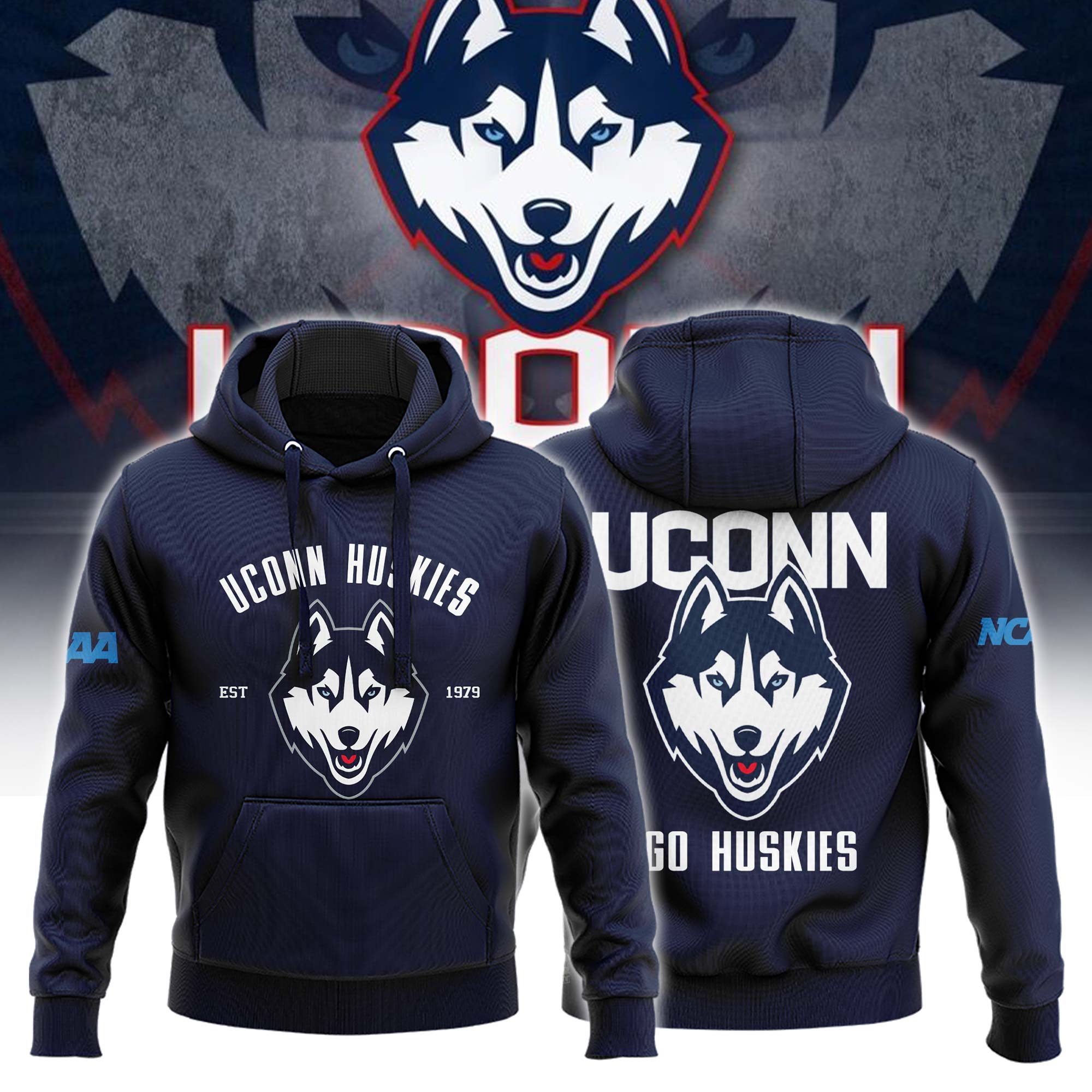 UConn Basketball Hoodie - Famjoys UConn Basketball Hoodie - Famjoys