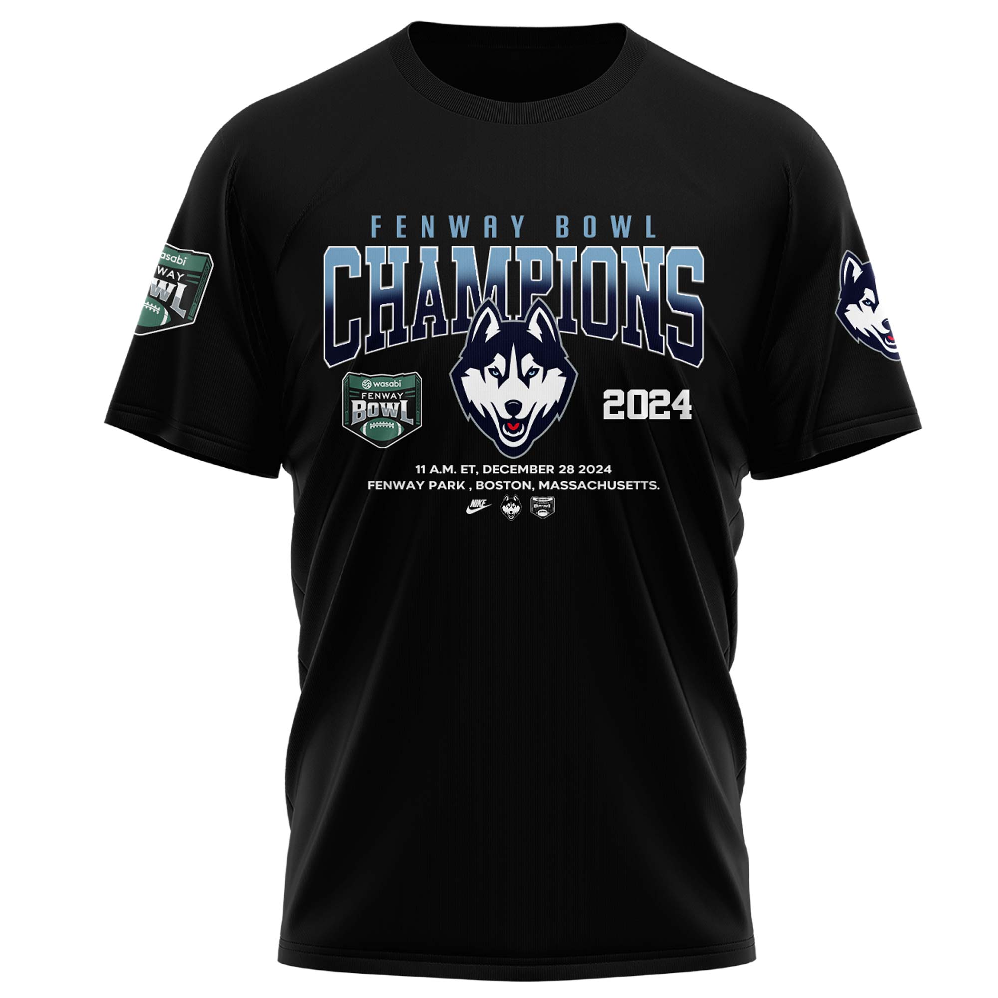 UConn Huskies Bowl Champion Tshirt - Famjoys UConn Huskies Bowl Champion Tshirt - Famjoys
