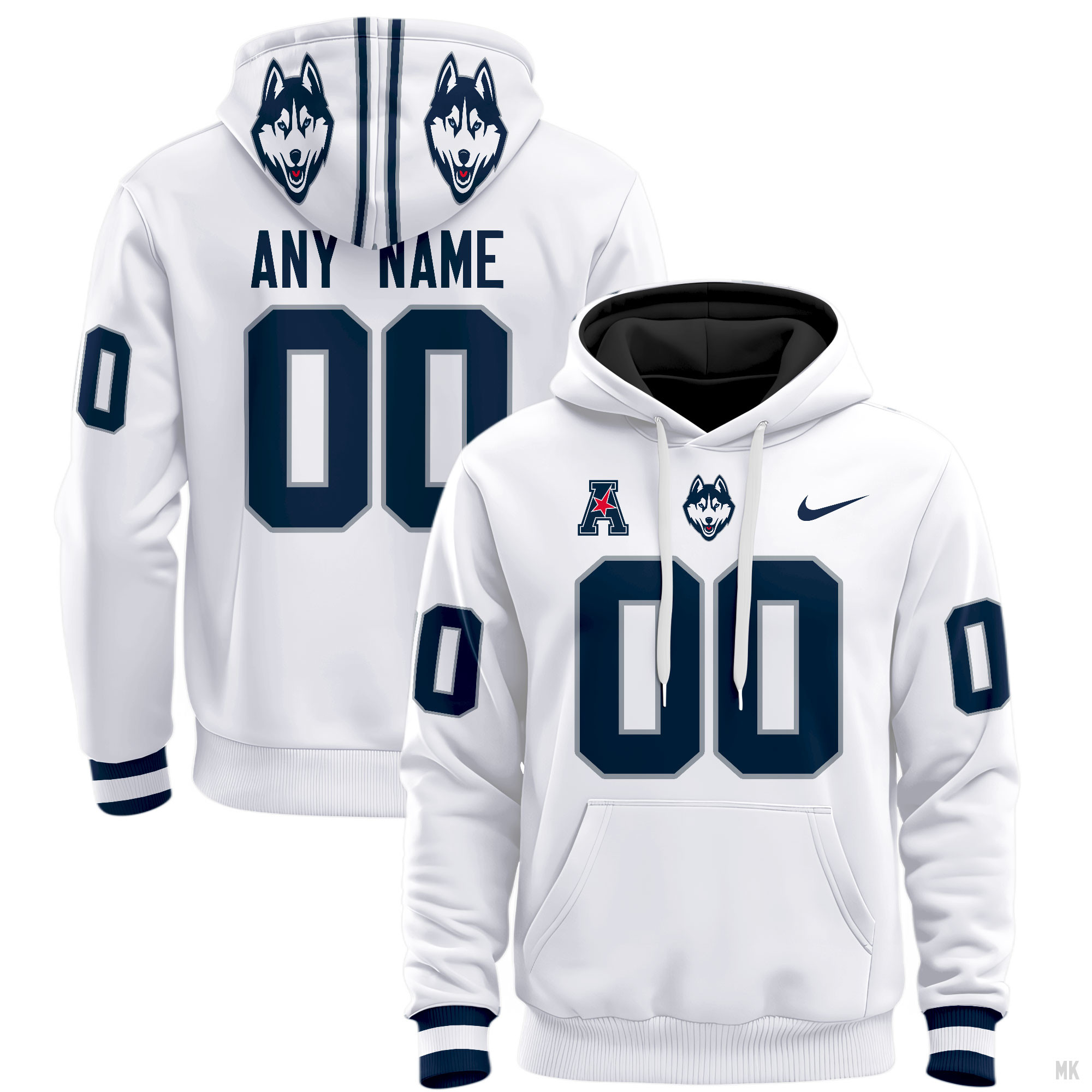 UConn Huskies Football Hoodie - Famjoys UConn Huskies Football Hoodie - Famjoys