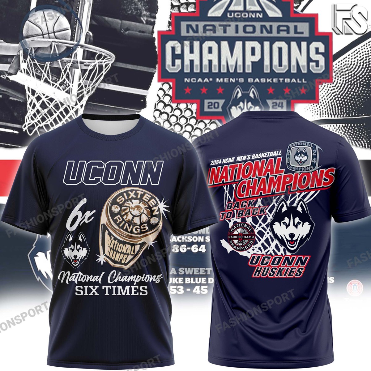UConn Men Basketballl Champion T-Shirt - Famjoys UConn Men Basketballl Champion T-Shirt - Famjoys