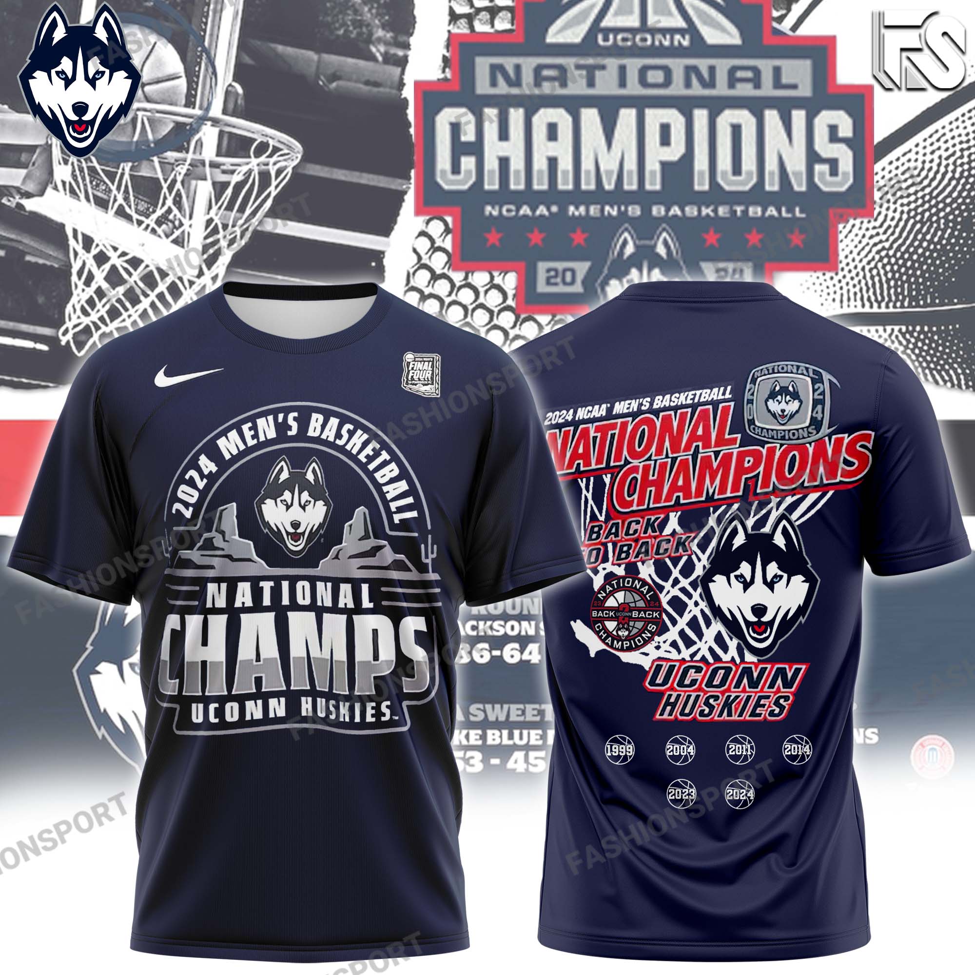 UConn Men Basketballl Champion T-Shirt - Famjoys UConn Men Basketballl Champion T-Shirt - Famjoys