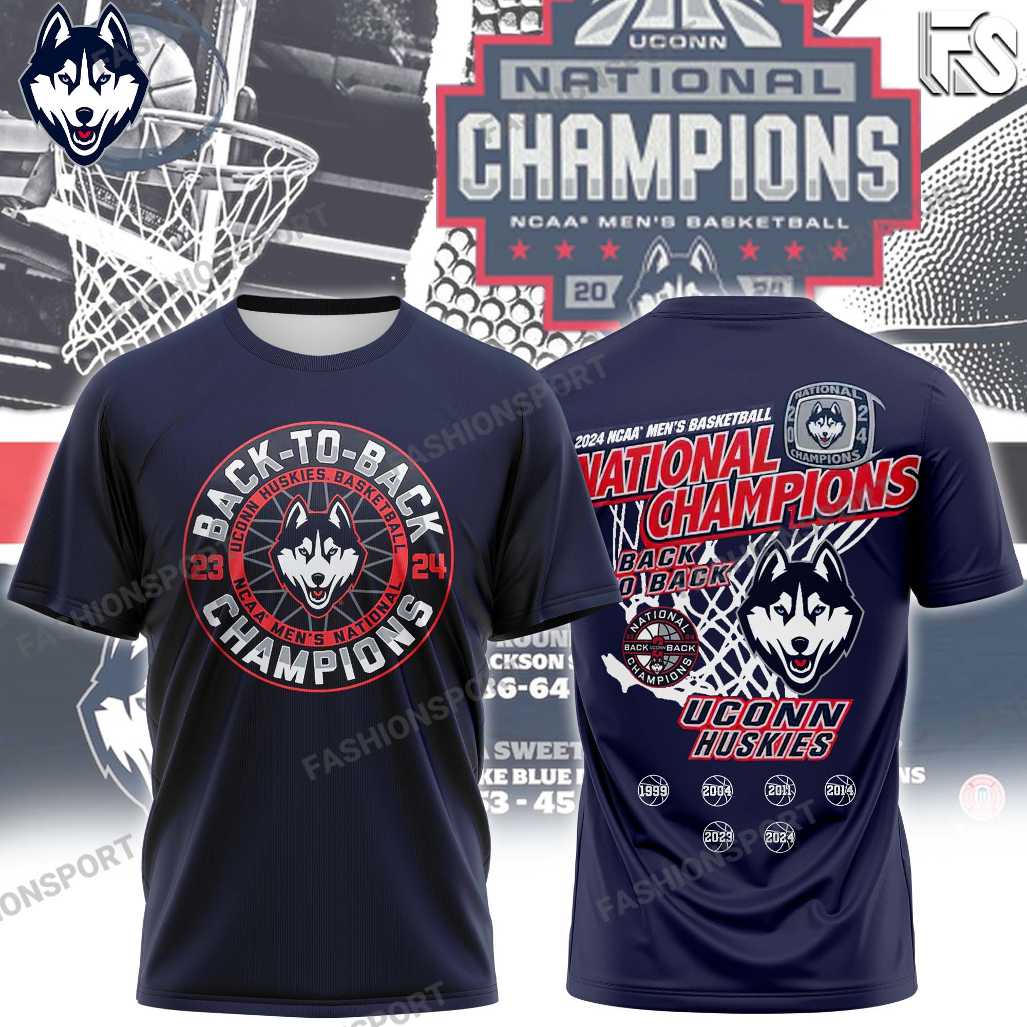 UConn Men Basketballl Champion T-Shirt - Famjoys UConn Men Basketballl Champion T-Shirt - Famjoys