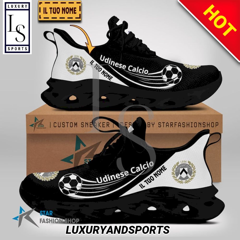Udinese Calcio 1896 Serie A Custom Name Max Soul Shoes - Famjoys Udinese Calcio 1896 Serie A Custom Name Max Soul Shoes - Famjoys
