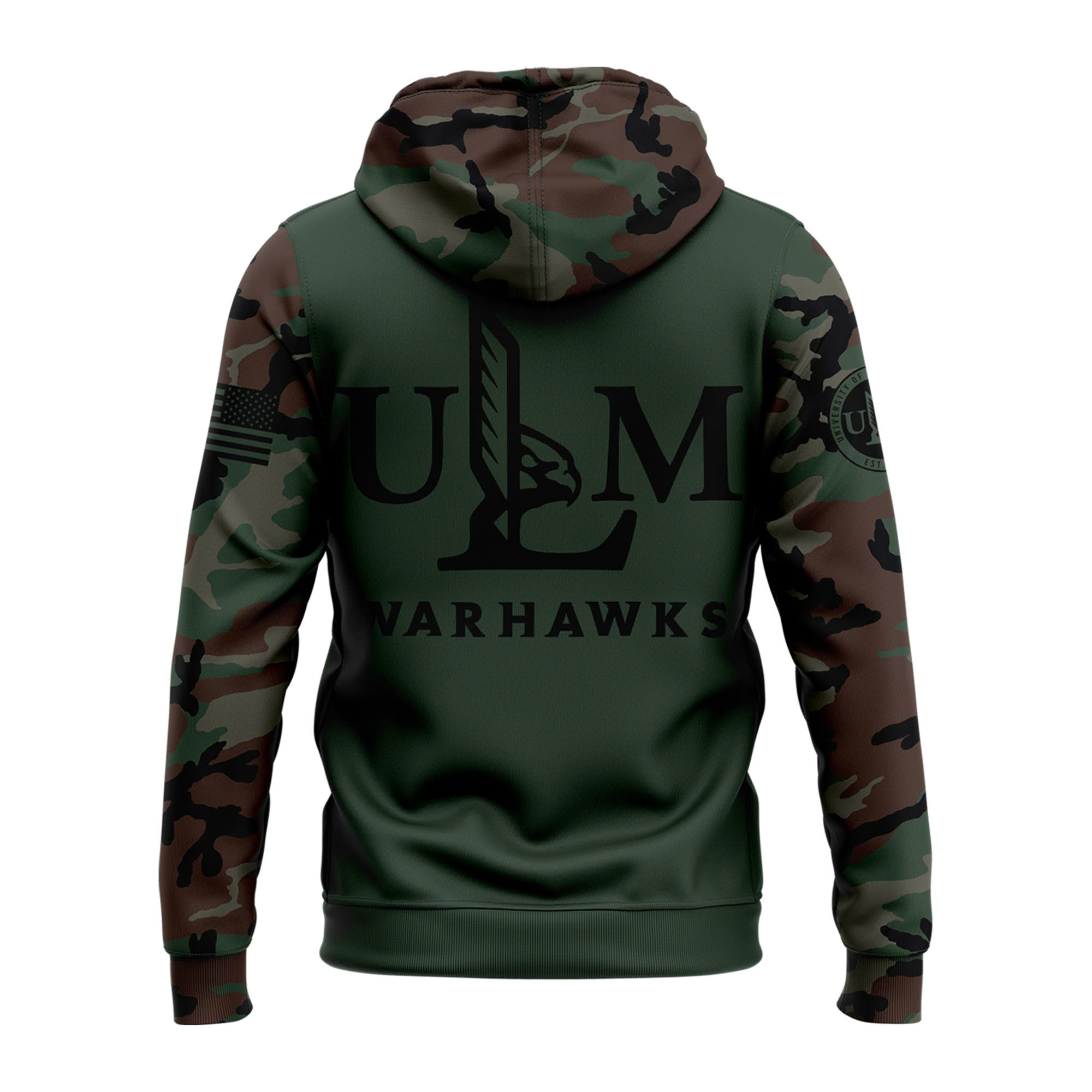 ULM Football Camo Salute to Service Club Fleece Pullover Hoodie - Famjoys ULM Football Camo Salute to Service Club Fleece Pullover Hoodie - Famjoys