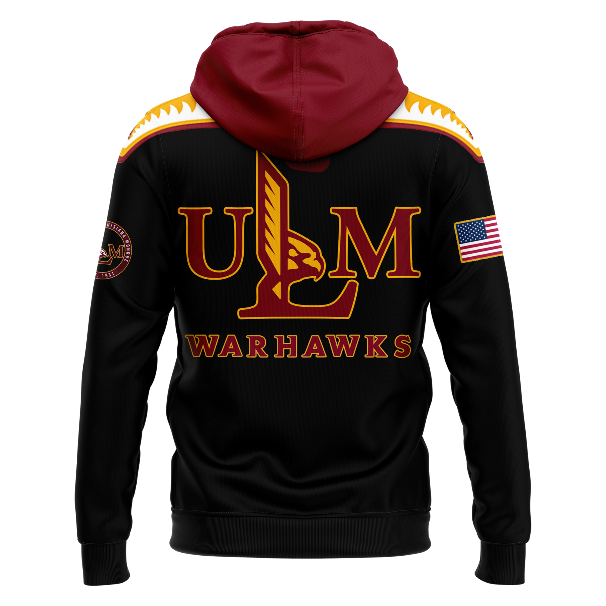 ULM Football Salute to Service Premium Pullover Hoodie - Famjoys ULM Football Salute to Service Premium Pullover Hoodie - Famjoys