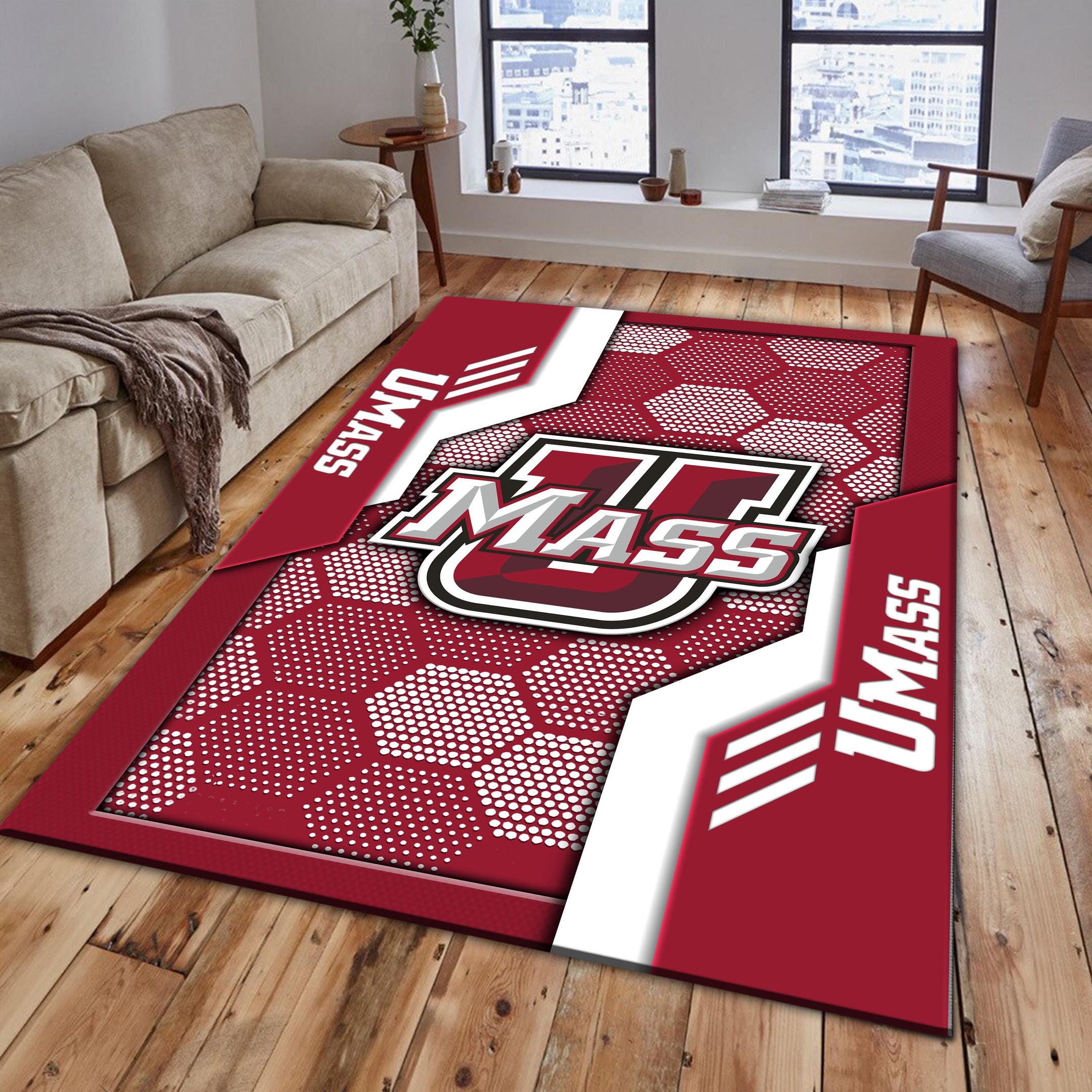UMass Minutemen Area Rugs 3825 - Famjoys UMass Minutemen Area Rugs 3825 - Famjoys