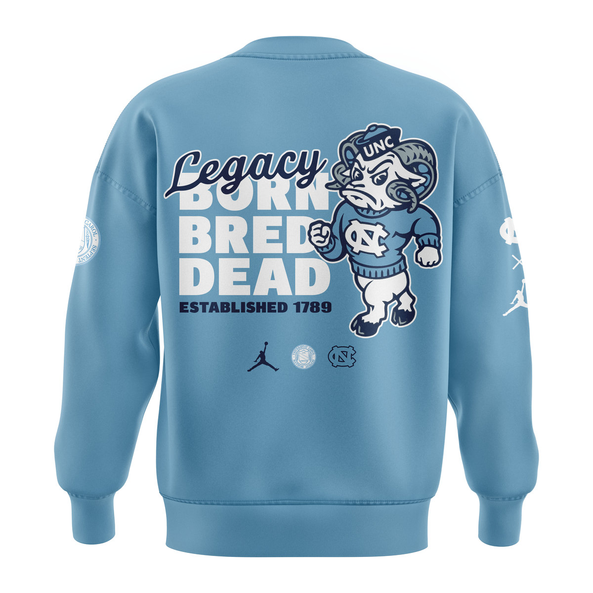 UNC Basketball LEGACY BORN BRED DEAD Sweatshirt Set +NT20102405ID10DS11 - Famjoys UNC Basketball LEGACY BORN BRED DEAD Sweatshirt Set +NT20102405ID10DS11 - Famjoys