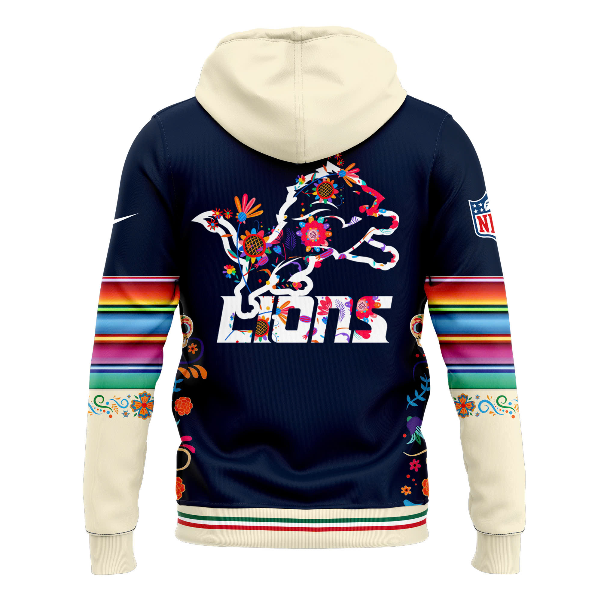 Unise Pro Detroit Lions Dia De Los Muertos Premium Pullover Zip Hoodie - Famjoys Unise Pro Detroit Lions Dia De Los Muertos Premium Pullover Zip Hoodie - Famjoys