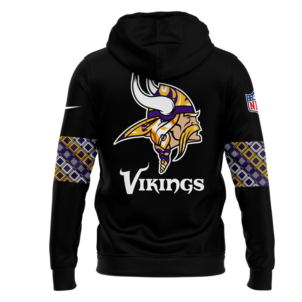 Unise Pro Unisex Minnesota Vikings Native American Heritage Month Premium Pullover Zip Hoodie - Famjoys Unise Pro Unisex Minnesota Vikings Native American Heritage Month Premium Pullover Zip Hoodie - Famjoys
