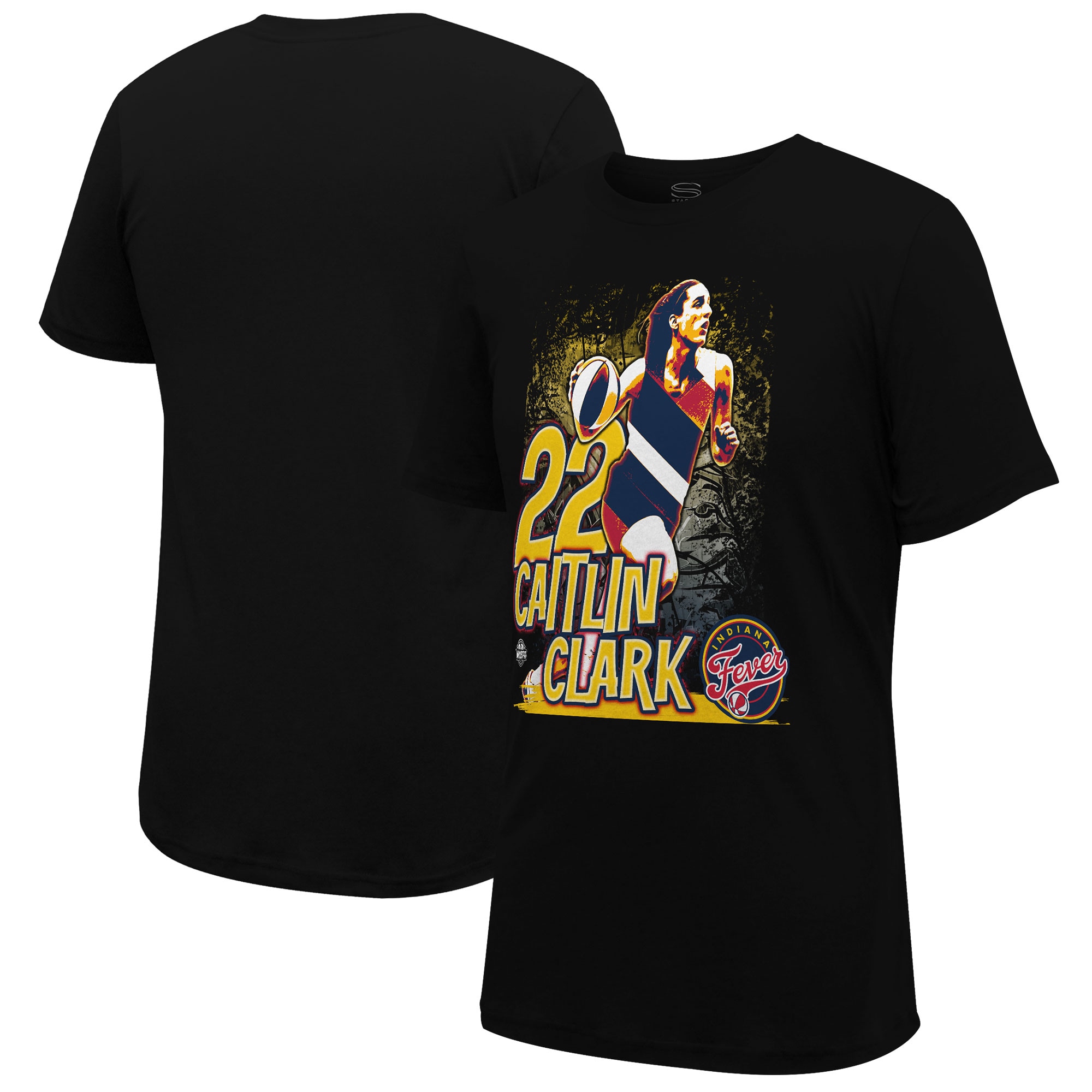 Unisex Indiana Fever Caitlin Clark Stadium Essentials Black Run Through TShirt - Famjoys Unisex Indiana Fever Caitlin Clark Stadium Essentials Black Run Through TShirt - Famjoys