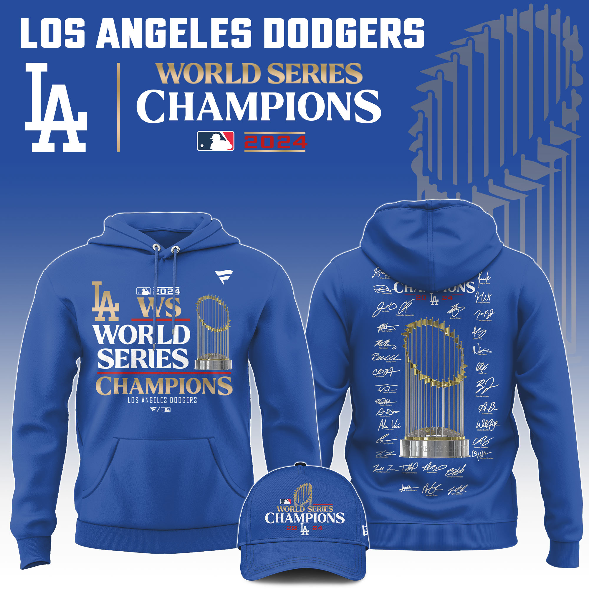 Unisex LAD World Series Champions Hoodie - Famjoys Unisex LAD World Series Champions Hoodie - Famjoys