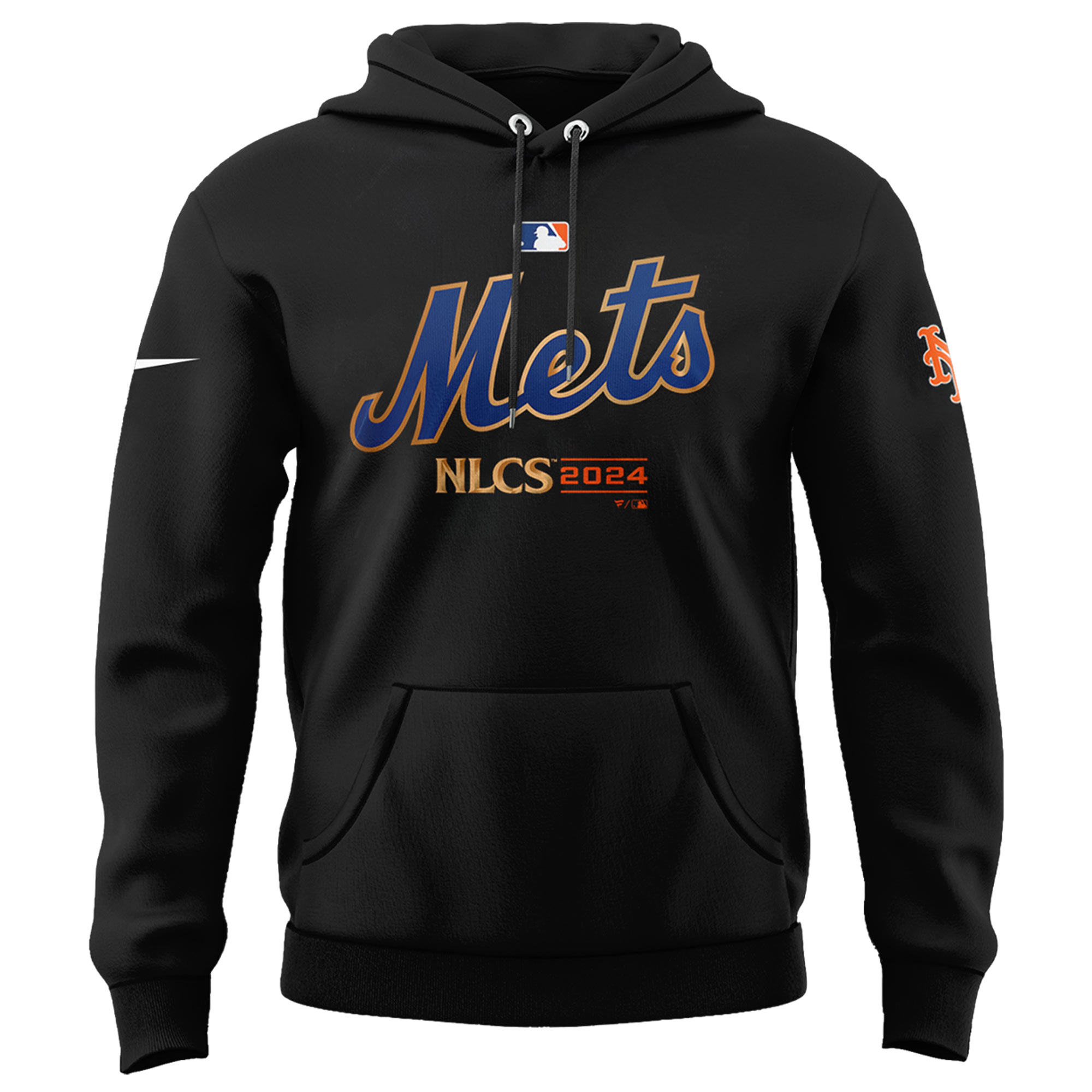 Unisex NYM Black NLCS Hoodie - Famjoys Unisex NYM Black NLCS Hoodie - Famjoys