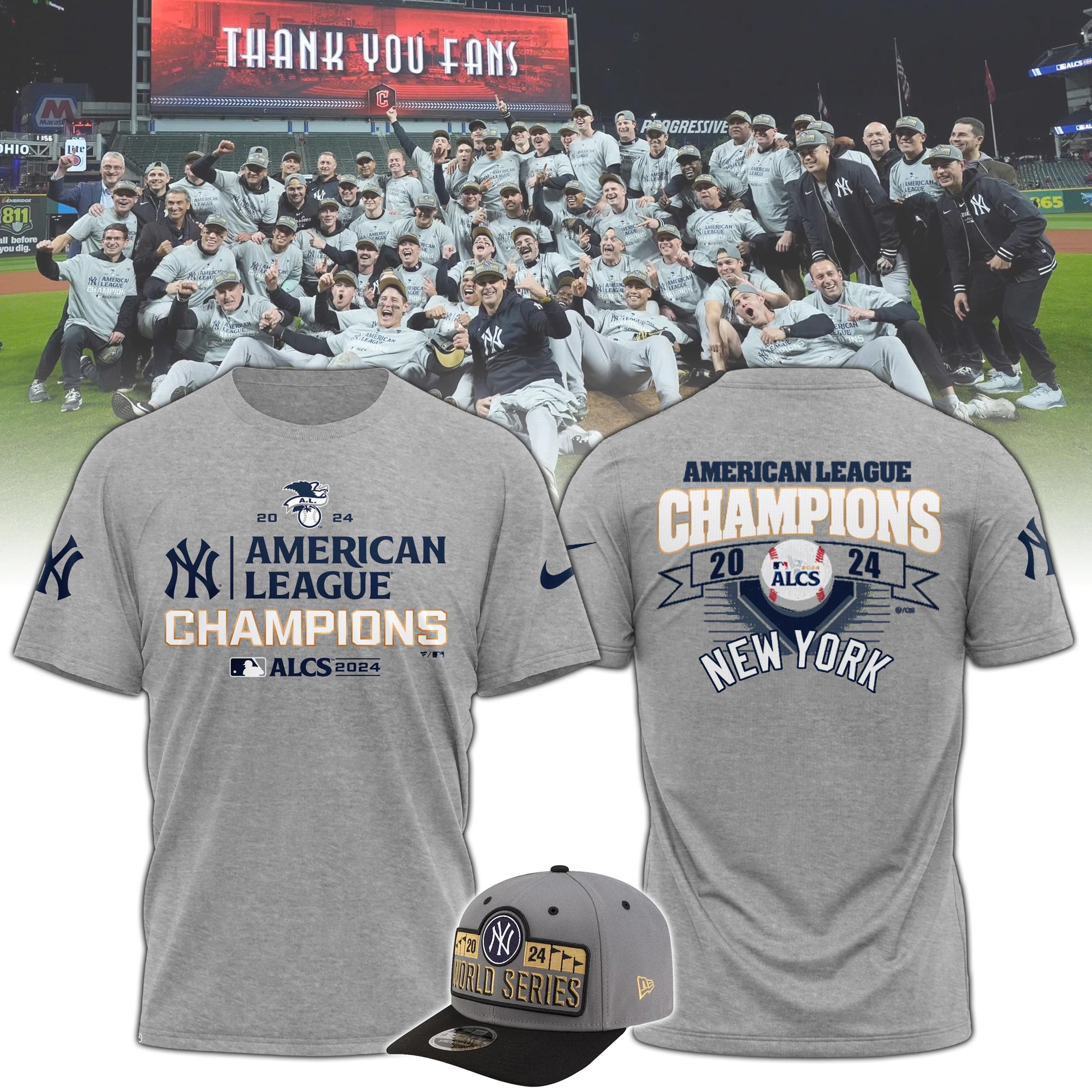 Unisex NYY American League Champions TShirt - Famjoys Unisex NYY American League Champions TShirt - Famjoys