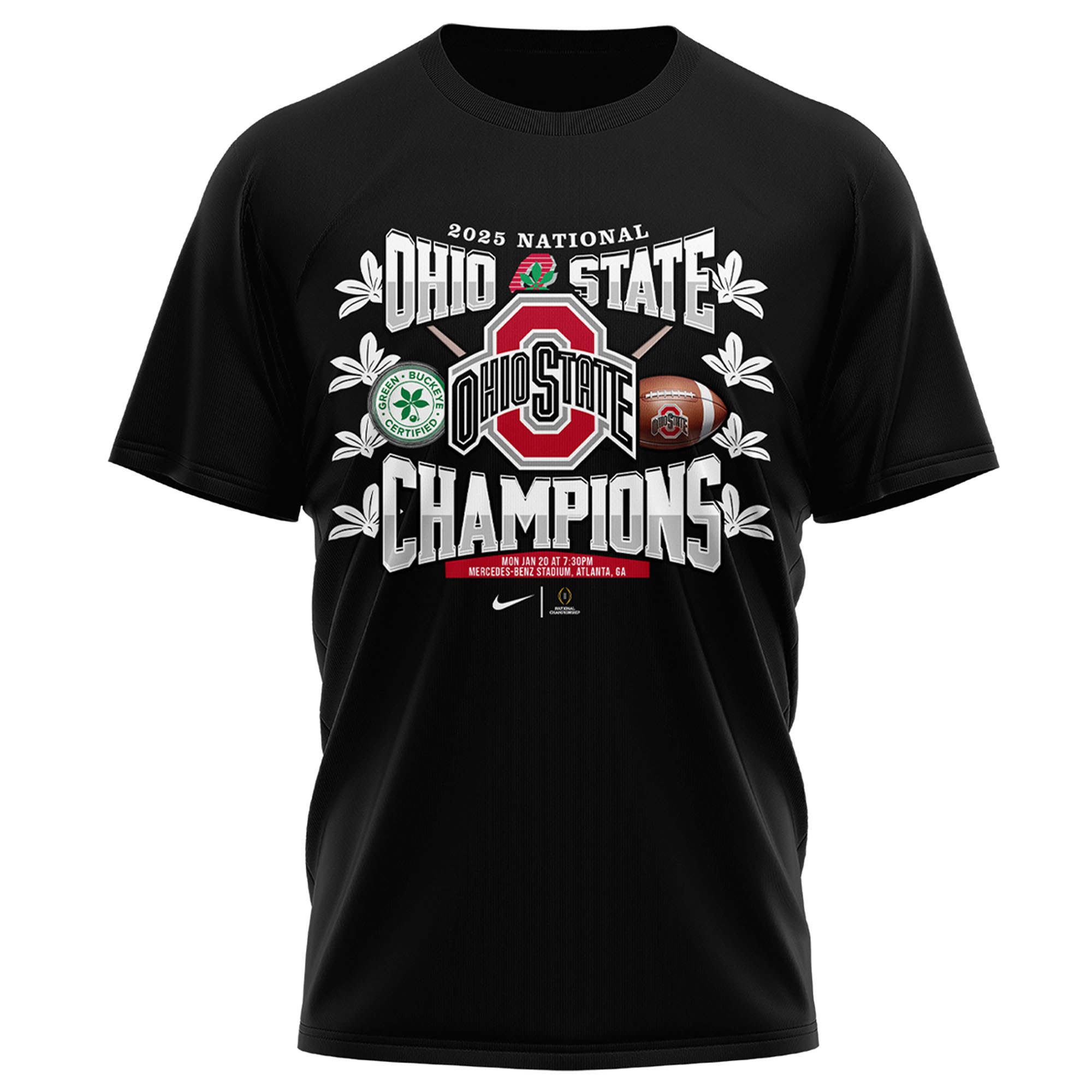 Unisex Ohio State Buckeyes National Champions TShirt - Famjoys Unisex Ohio State Buckeyes National Champions TShirt - Famjoys