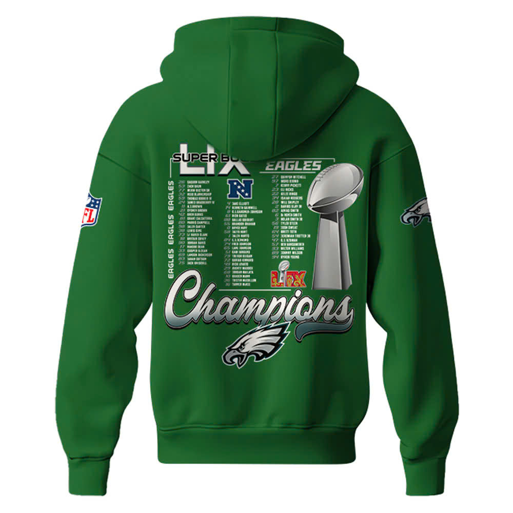 Unisex Philadelphia Eagles Super Bowl Champions Hoodie s - Famjoys Unisex Philadelphia Eagles Super Bowl Champions Hoodie s - Famjoys