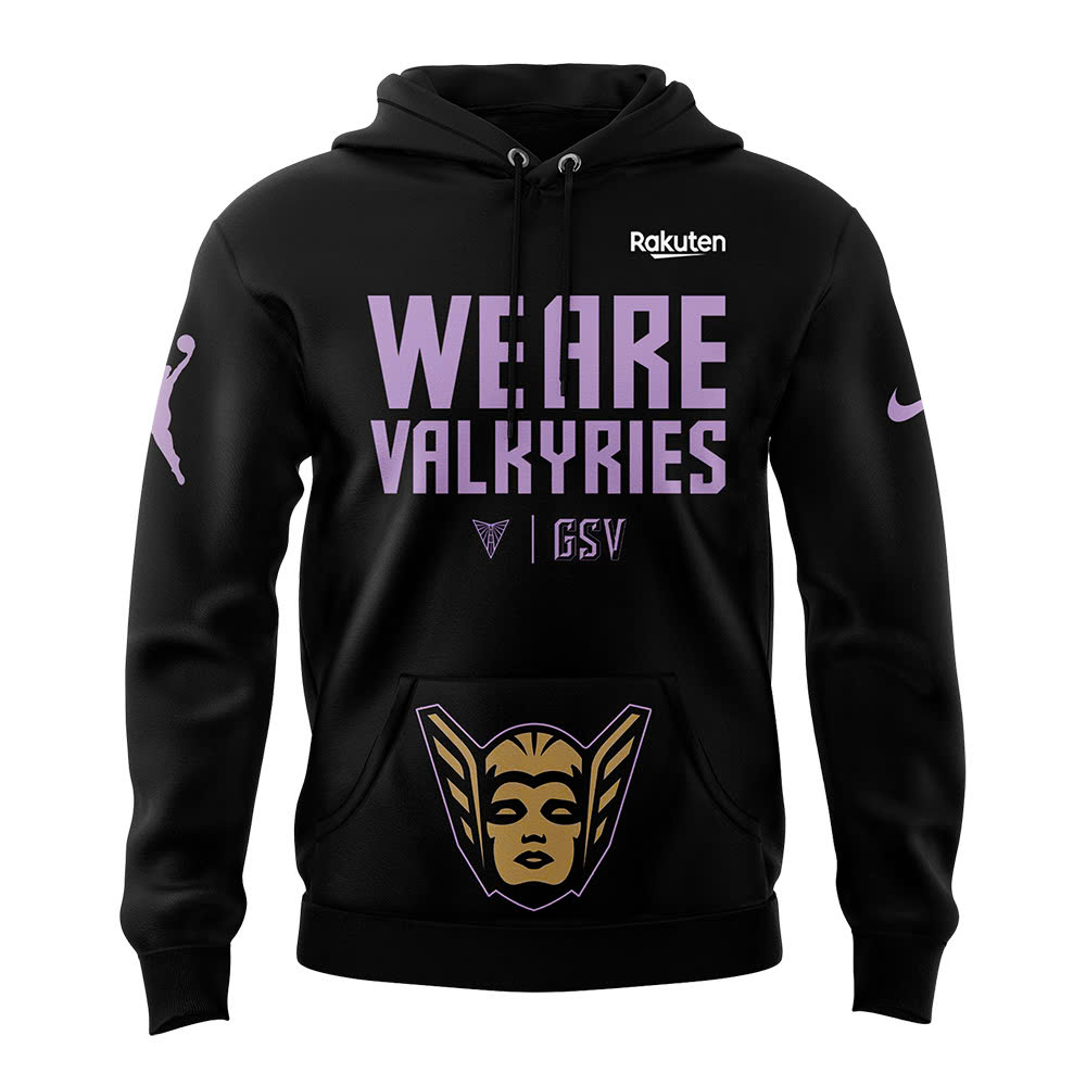 Unisex Playa Society Black Golden State Valkyries Secondary Logo Hoodie - Famjoys Unisex Playa Society Black Golden State Valkyries Secondary Logo Hoodie - Famjoys