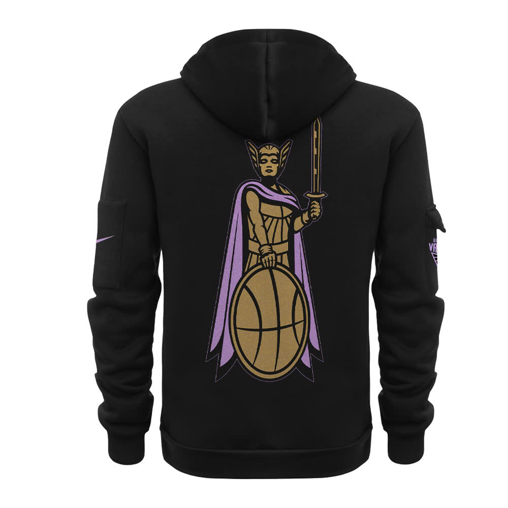 Unisex Playa Society Black Golden State Valkyries Secondary Logo New Heavy Hoodie - Famjoys Unisex Playa Society Black Golden State Valkyries Secondary Logo New Heavy Hoodie - Famjoys