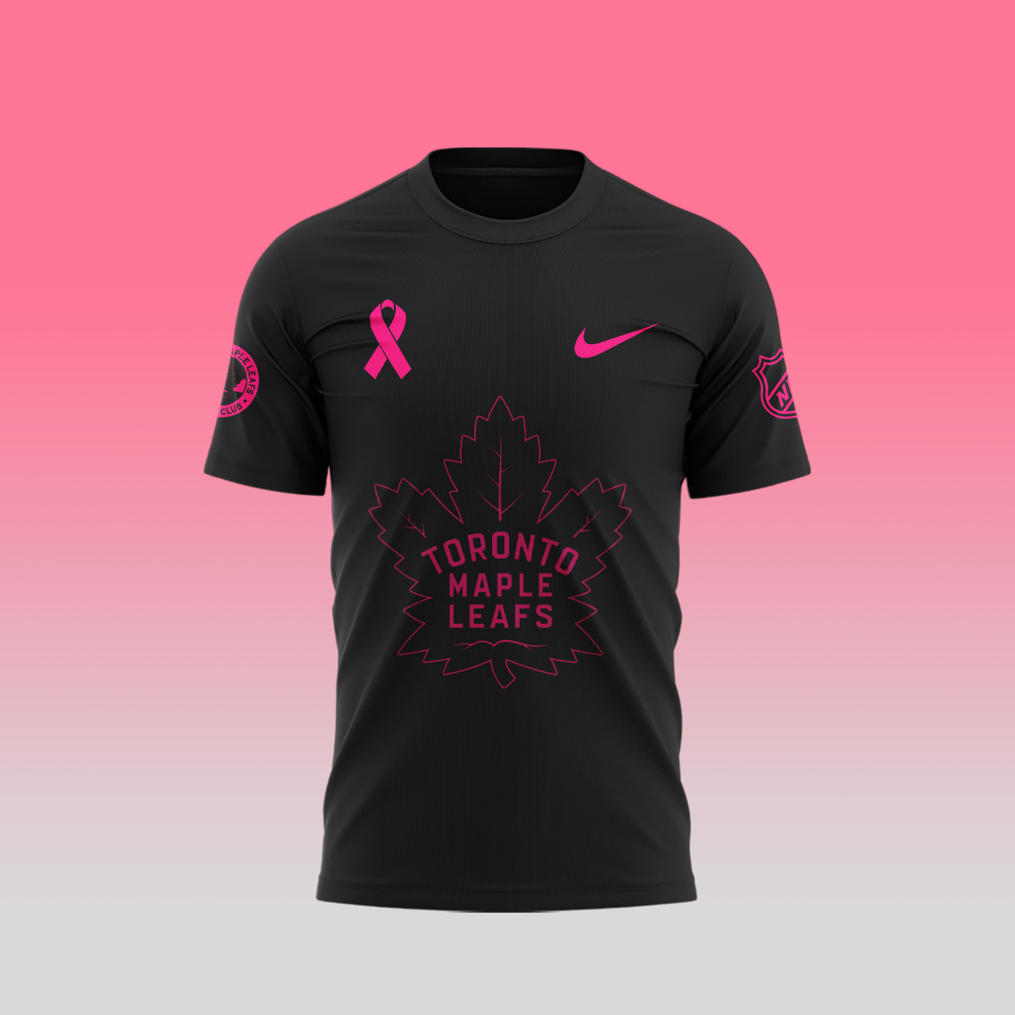 Unisex Pro Toronto Maple Leafs NHL Breast Cancer Awareness Month Premium Tee - Famjoys Unisex Pro Toronto Maple Leafs NHL Breast Cancer Awareness Month Premium Tee - Famjoys