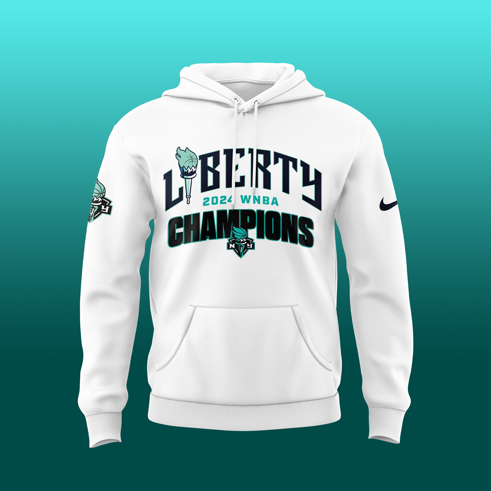 Unisex White New York Liberty WNBA Finals Champions Exclusive Pullover Hoodie - Famjoys Unisex White New York Liberty WNBA Finals Champions Exclusive Pullover Hoodie - Famjoys