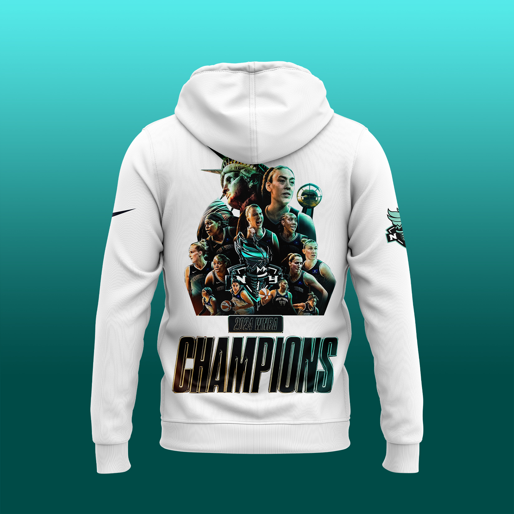 Unisex White New York Liberty WNBA Finals Champions Exclusive Pullover Hoodie - Famjoys Unisex White New York Liberty WNBA Finals Champions Exclusive Pullover Hoodie - Famjoys