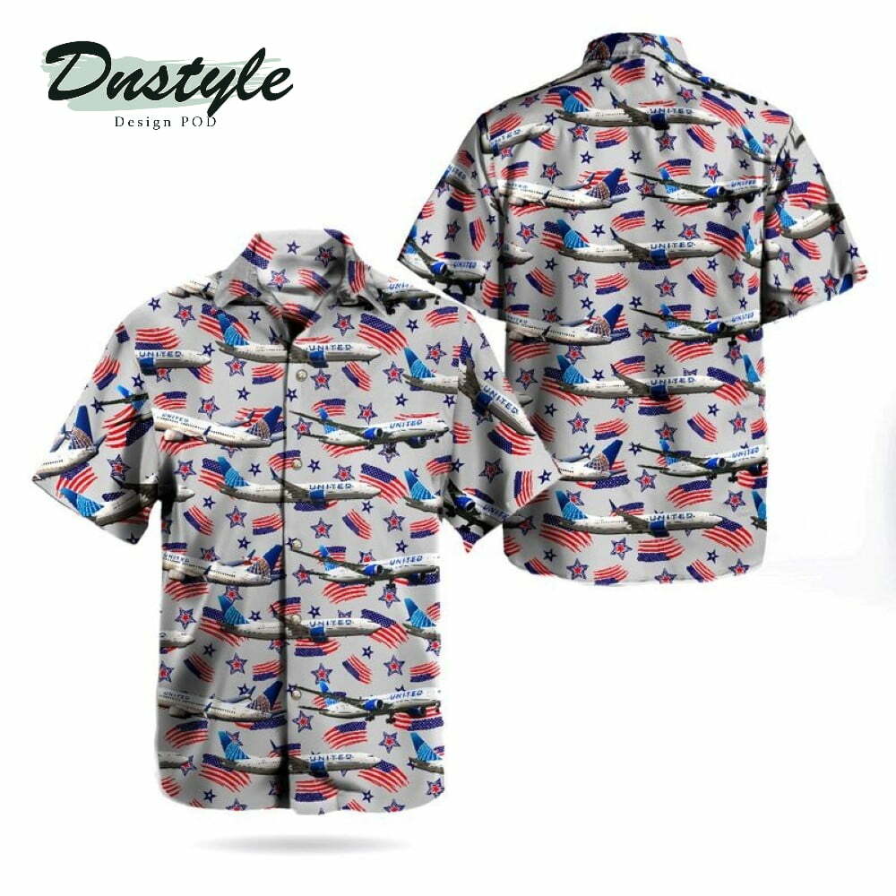United Airlines Fleet Independence Day Hawaiian Shirt - Famjoys United Airlines Fleet Independence Day Hawaiian Shirt - Famjoys