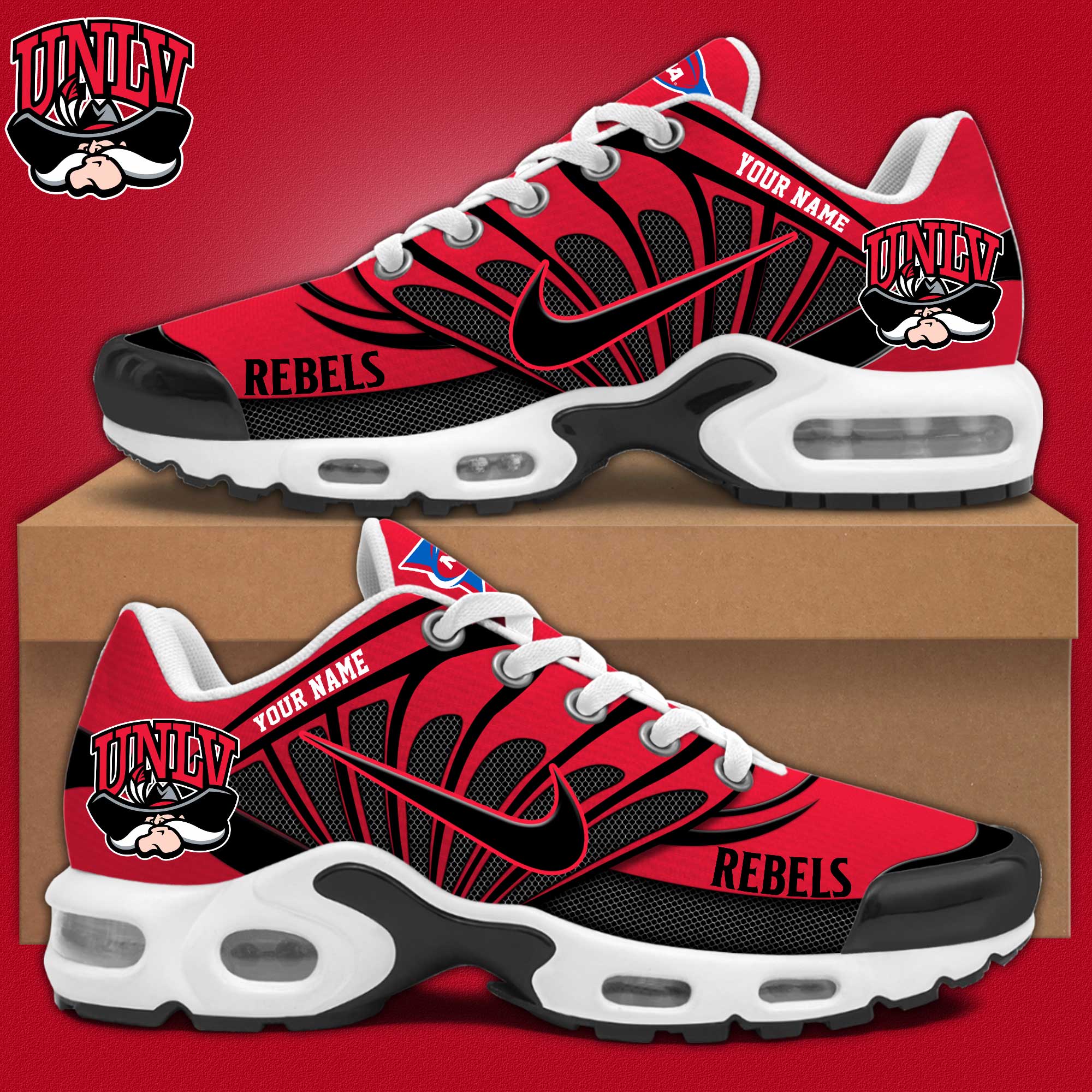 UNLV Rebels Personalized Shoes - Famjoys UNLV Rebels Personalized Shoes - Famjoys