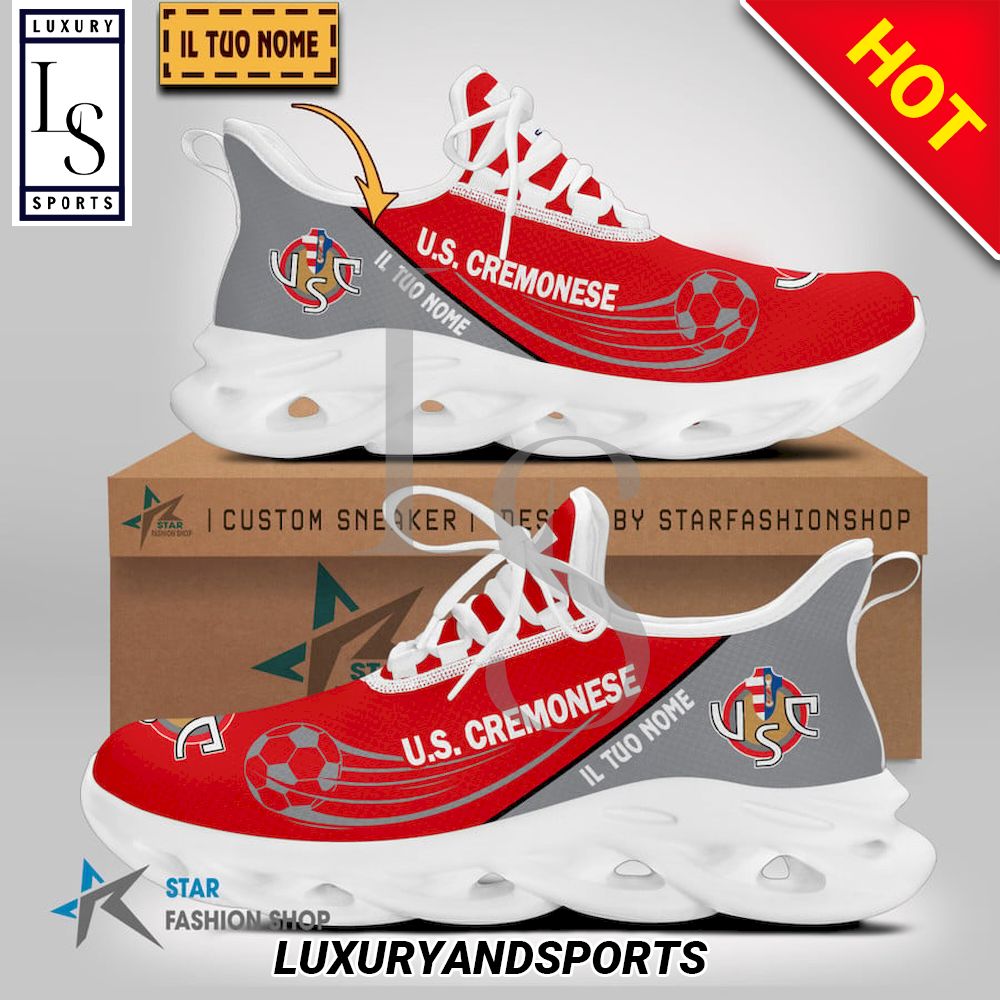 US Cremonese Serie A Custom Name Max Soul Shoes - Famjoys US Cremonese Serie A Custom Name Max Soul Shoes - Famjoys