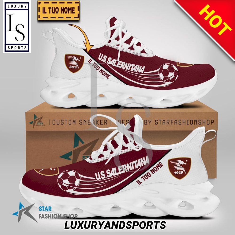 US Salernitana 1919 Serie A Custom Name Max Soul Shoes - Famjoys US Salernitana 1919 Serie A Custom Name Max Soul Shoes - Famjoys
