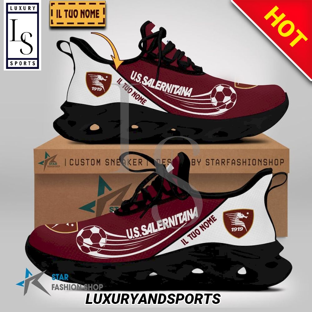 US Salernitana 1919 Serie A Custom Name Max Soul Shoes - Famjoys US Salernitana 1919 Serie A Custom Name Max Soul Shoes - Famjoys