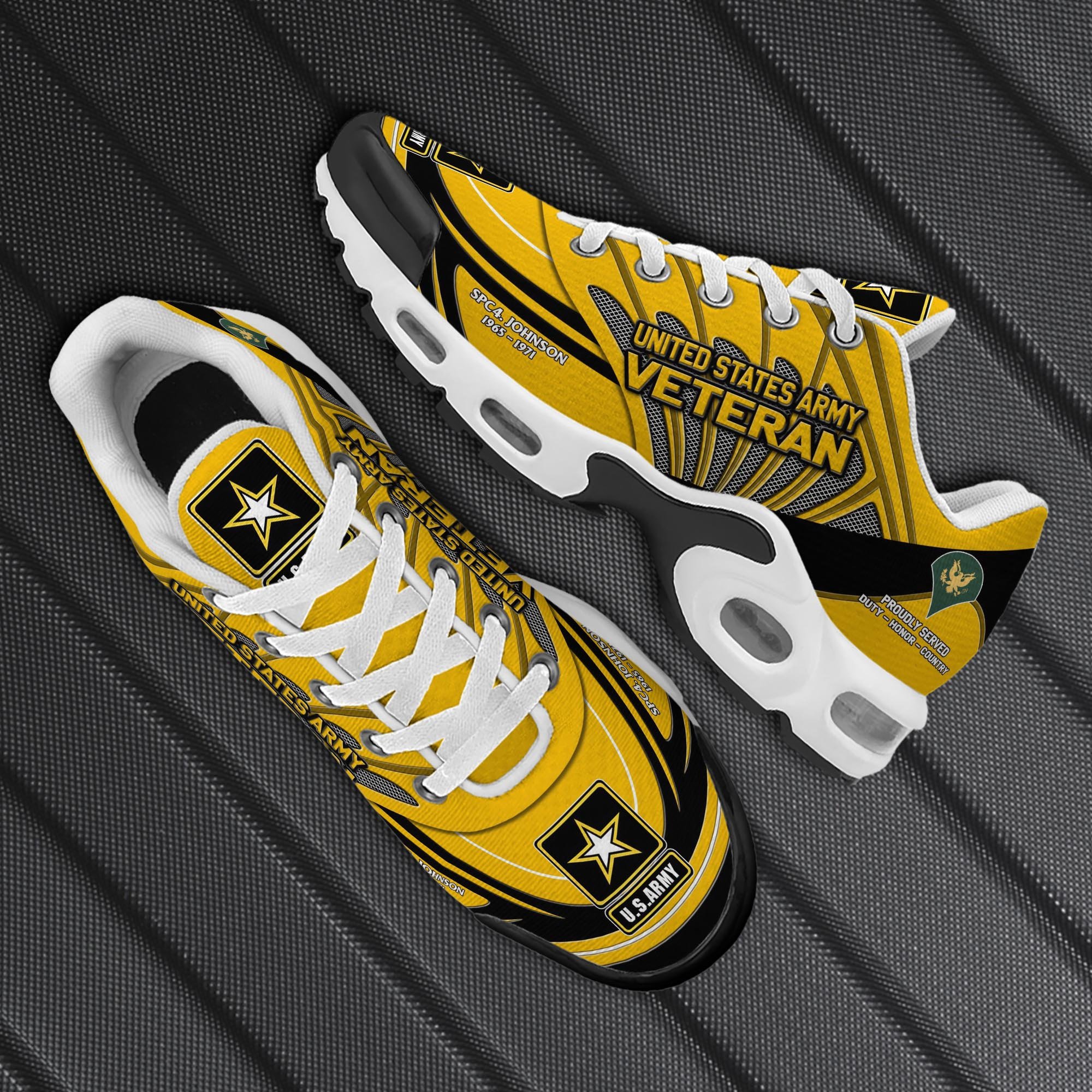 USArmy TN Shoes Custom Name, Rank And Year, Military Shoes, Military Gifts ETRG-61475 - Famjoys USArmy TN Shoes Custom Name, Rank And Year, Military Shoes, Military Gifts ETRG-61475 - Famjoys