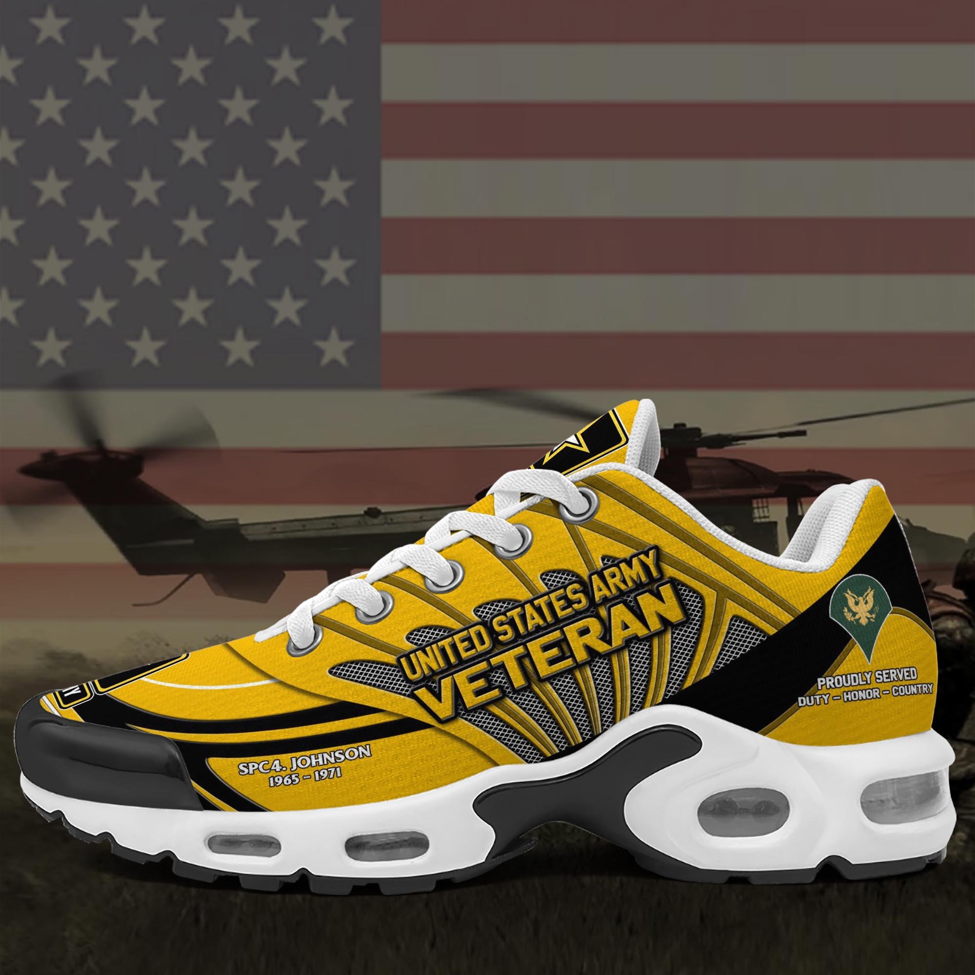USArmy TN Shoes Custom Name, Rank And Year, Military Shoes, Military Gifts ETRG-61475 - Famjoys USArmy TN Shoes Custom Name, Rank And Year, Military Shoes, Military Gifts ETRG-61475 - Famjoys