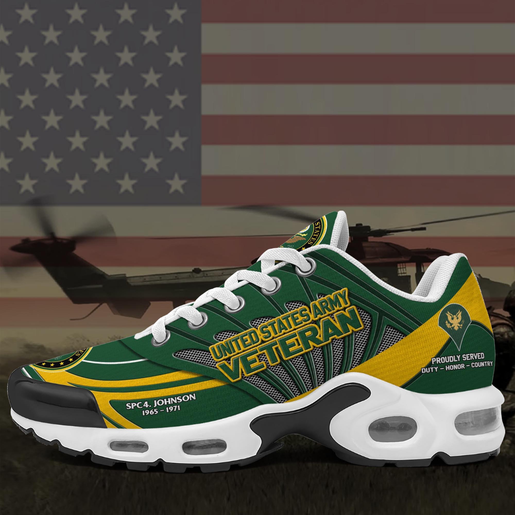 USArmy TN Shoes Custom Name, Rank And Year, Military Veteran Shoes, Military Gifts ETRG-61475 - Famjoys USArmy TN Shoes Custom Name, Rank And Year, Military Veteran Shoes, Military Gifts ETRG-61475 - Famjoys