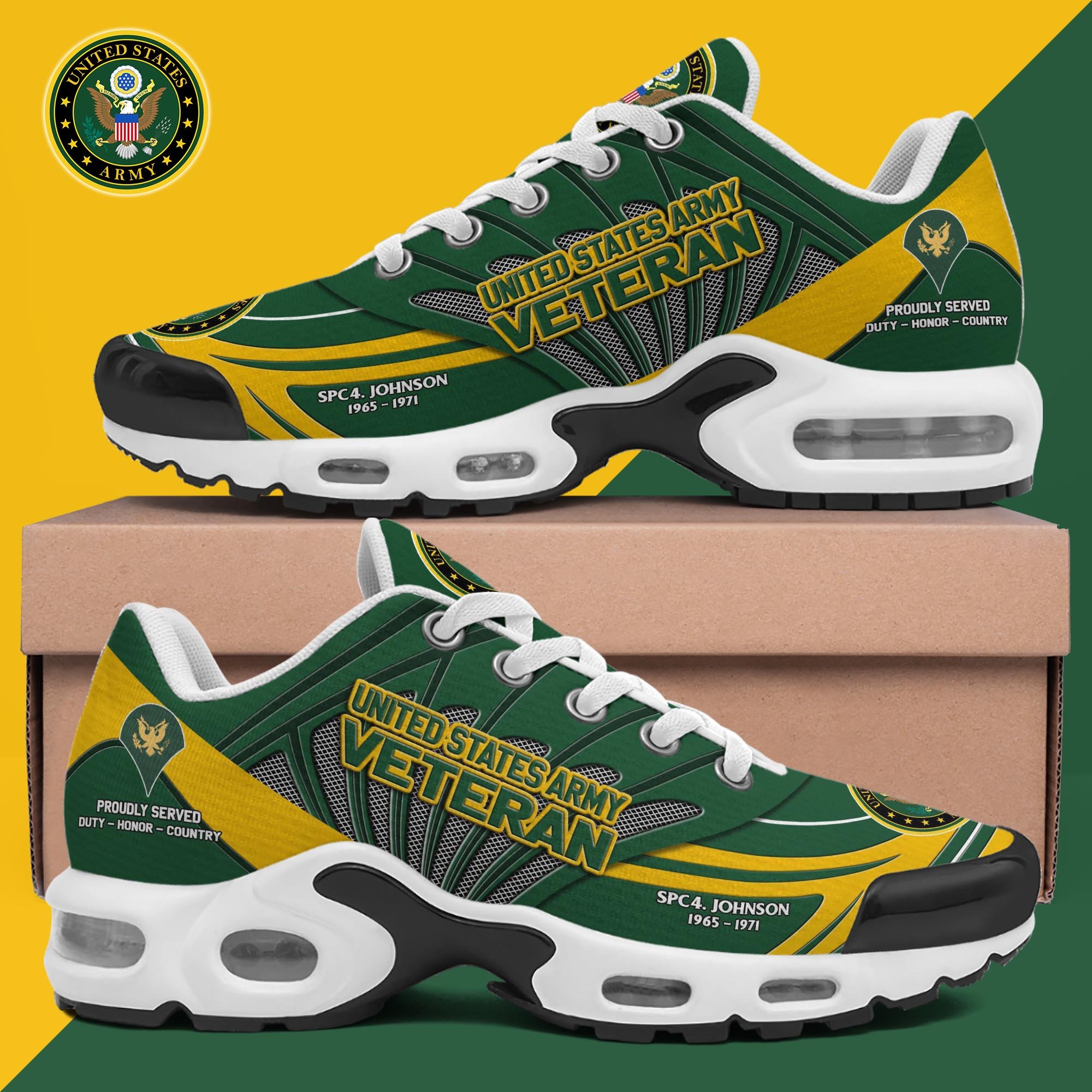 USArmy TN Shoes Custom Name, Rank And Year, Military Veteran Shoes, Military Gifts ETRG-61475 - Famjoys USArmy TN Shoes Custom Name, Rank And Year, Military Veteran Shoes, Military Gifts ETRG-61475 - Famjoys