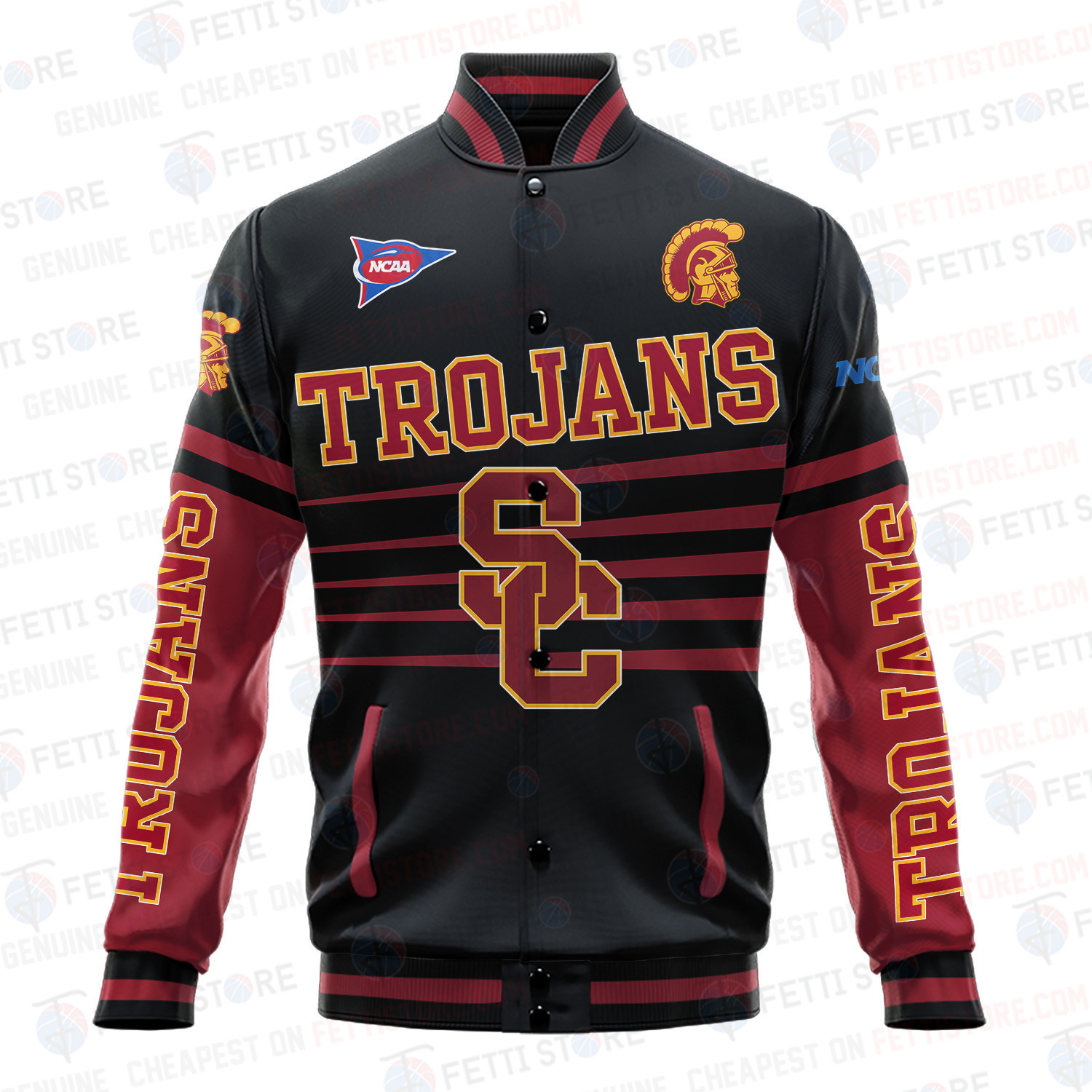 USC Trojans - AOP Varsity Jacket V1 - Famjoys USC Trojans - AOP Varsity Jacket V1 - Famjoys