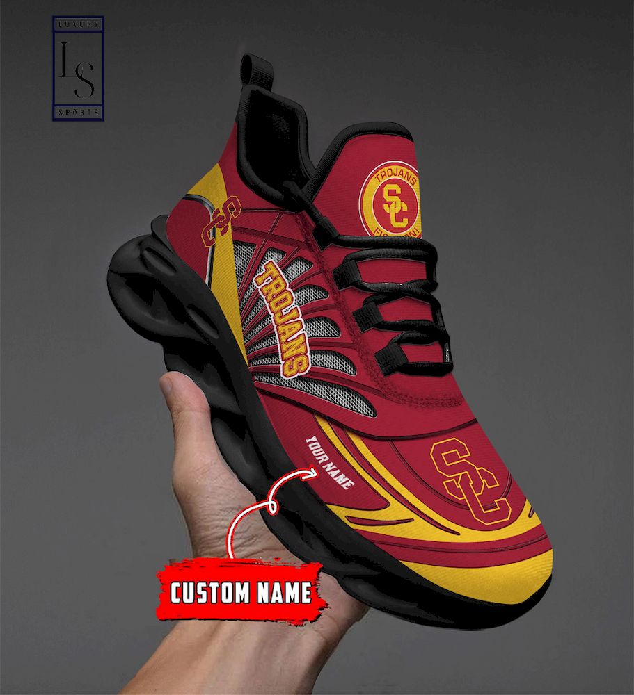 USC Trojans Custom Name Max Soul Shoes - Famjoys USC Trojans Custom Name Max Soul Shoes - Famjoys