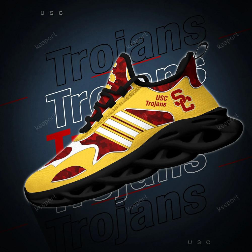 USC Trojans Max Soul Clunky, Camo Running Sneakers For Fan Ever - Famjoys USC Trojans Max Soul Clunky, Camo Running Sneakers For Fan Ever - Famjoys
