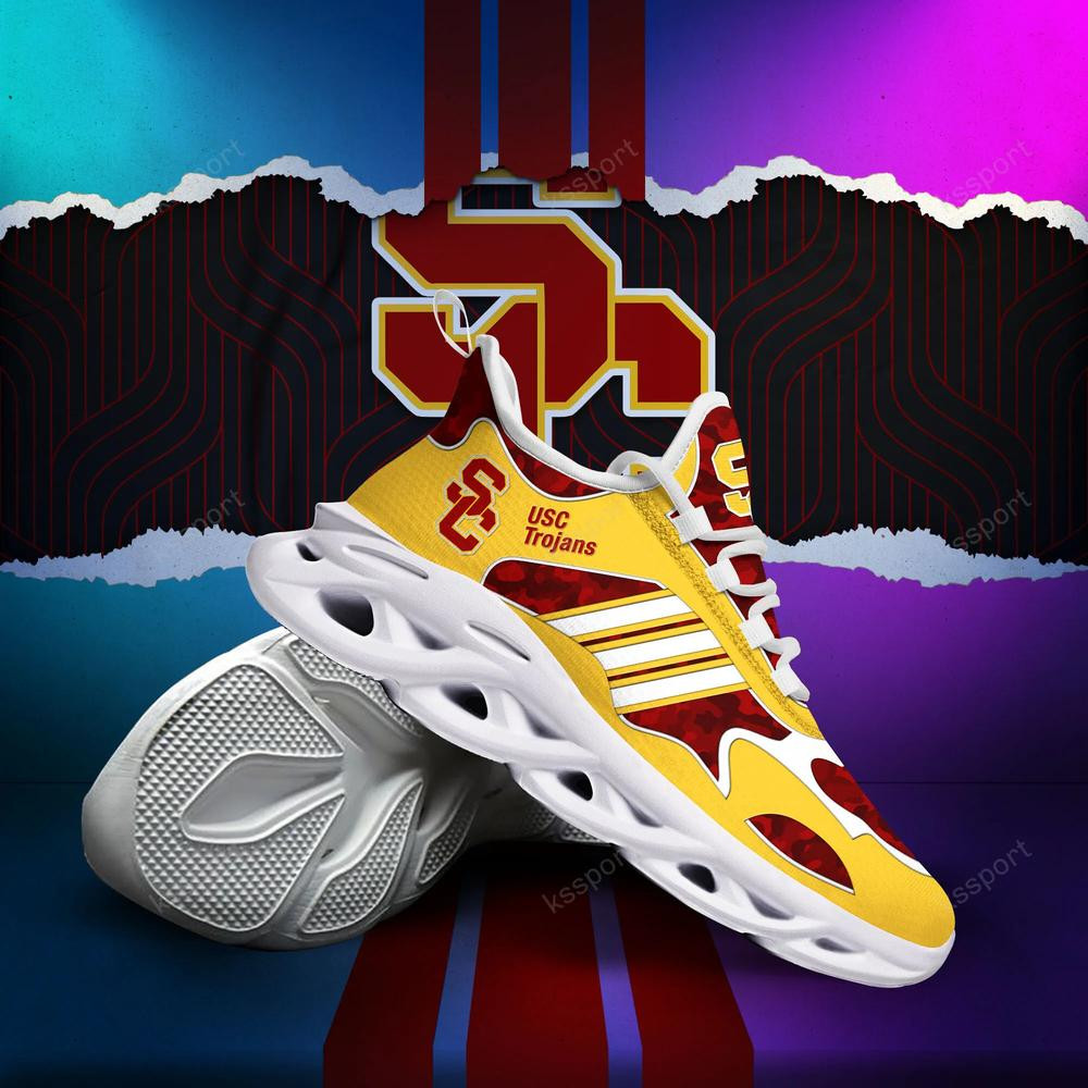 USC Trojans Max Soul Clunky, Camo Running Sneakers For Fan Ever - Famjoys USC Trojans Max Soul Clunky, Camo Running Sneakers For Fan Ever - Famjoys