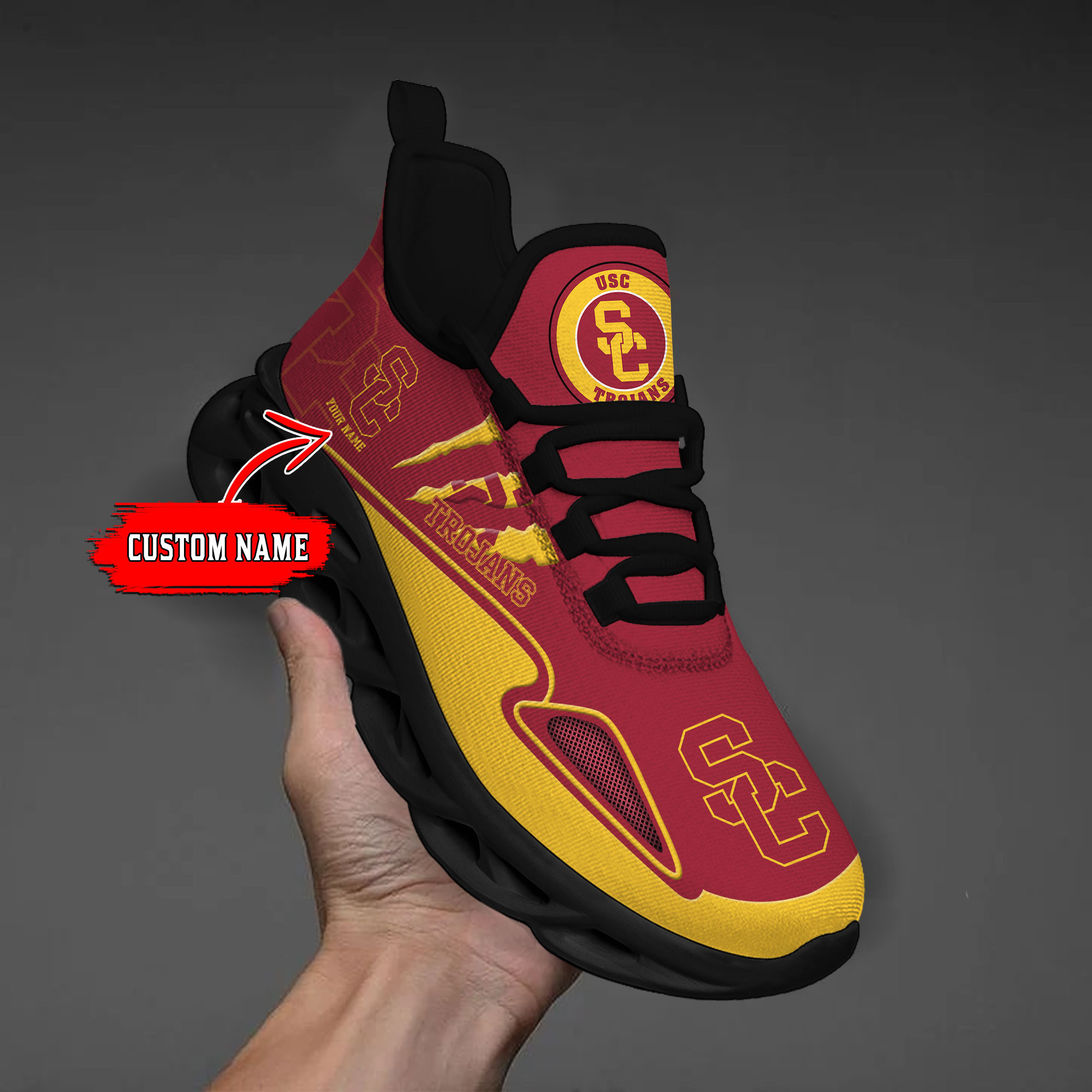 USC Trojans Max Soul Shoes - Famjoys USC Trojans Max Soul Shoes - Famjoys
