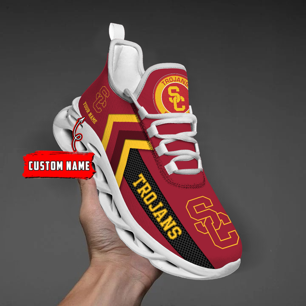 USC Trojans Personalized Custom Name Max Soul Shoes DS003 - Famjoys USC Trojans Personalized Custom Name Max Soul Shoes DS003 - Famjoys